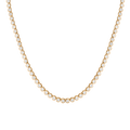 Lab Grown White Sapphire Bezel Tennis Necklace