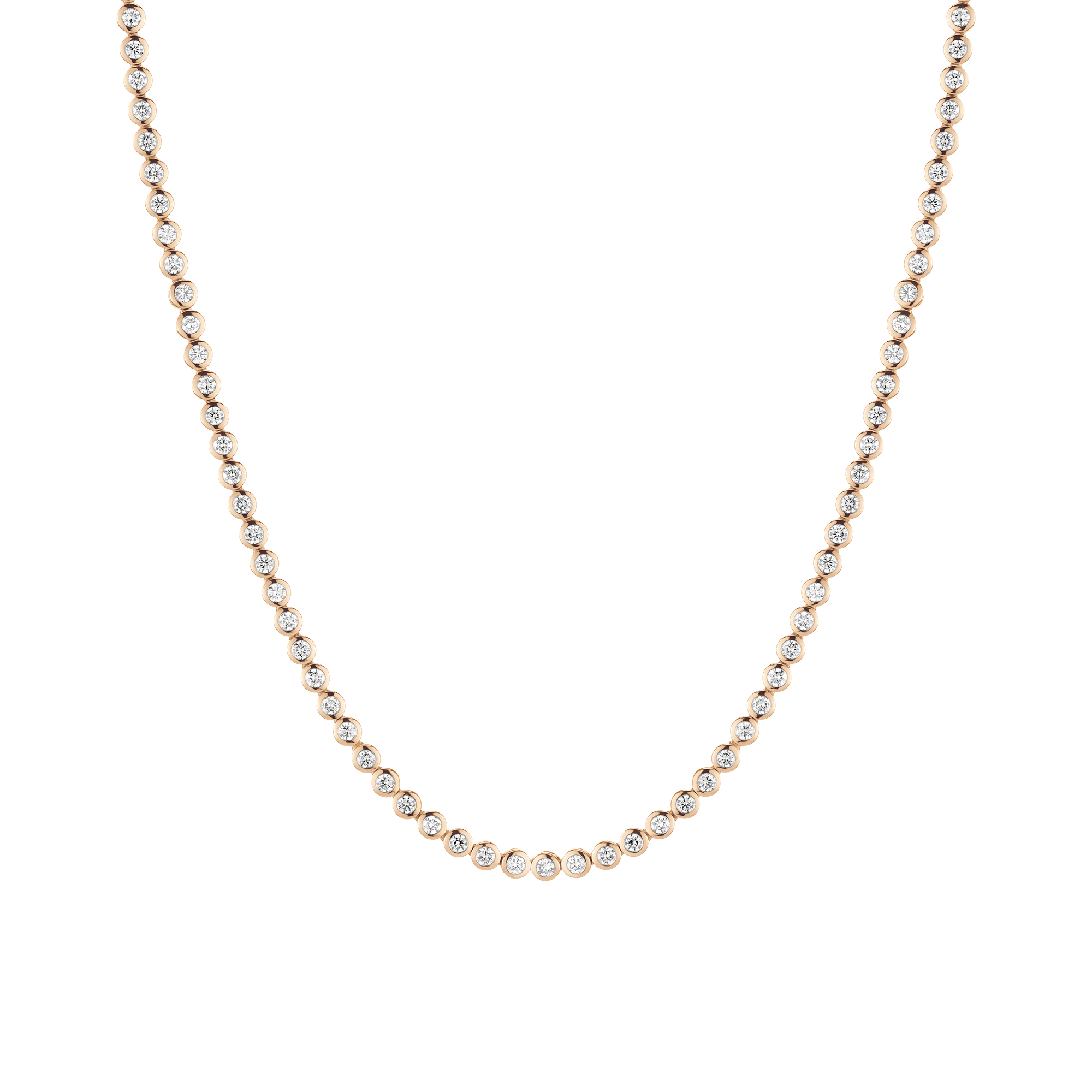 Lab Grown Diamond Bezel Tennis Necklace