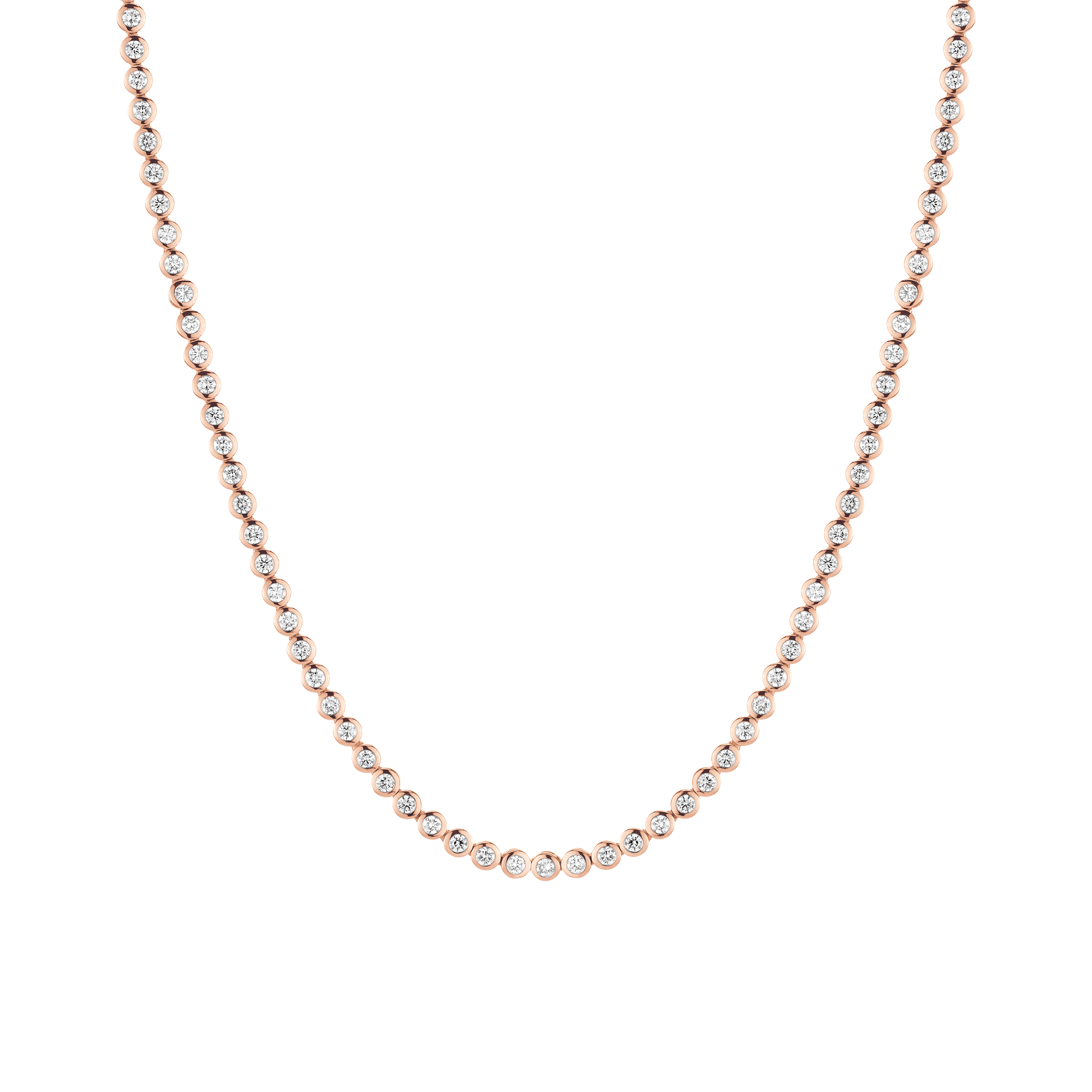 Lab Grown Diamond Bezel Tennis Necklace
