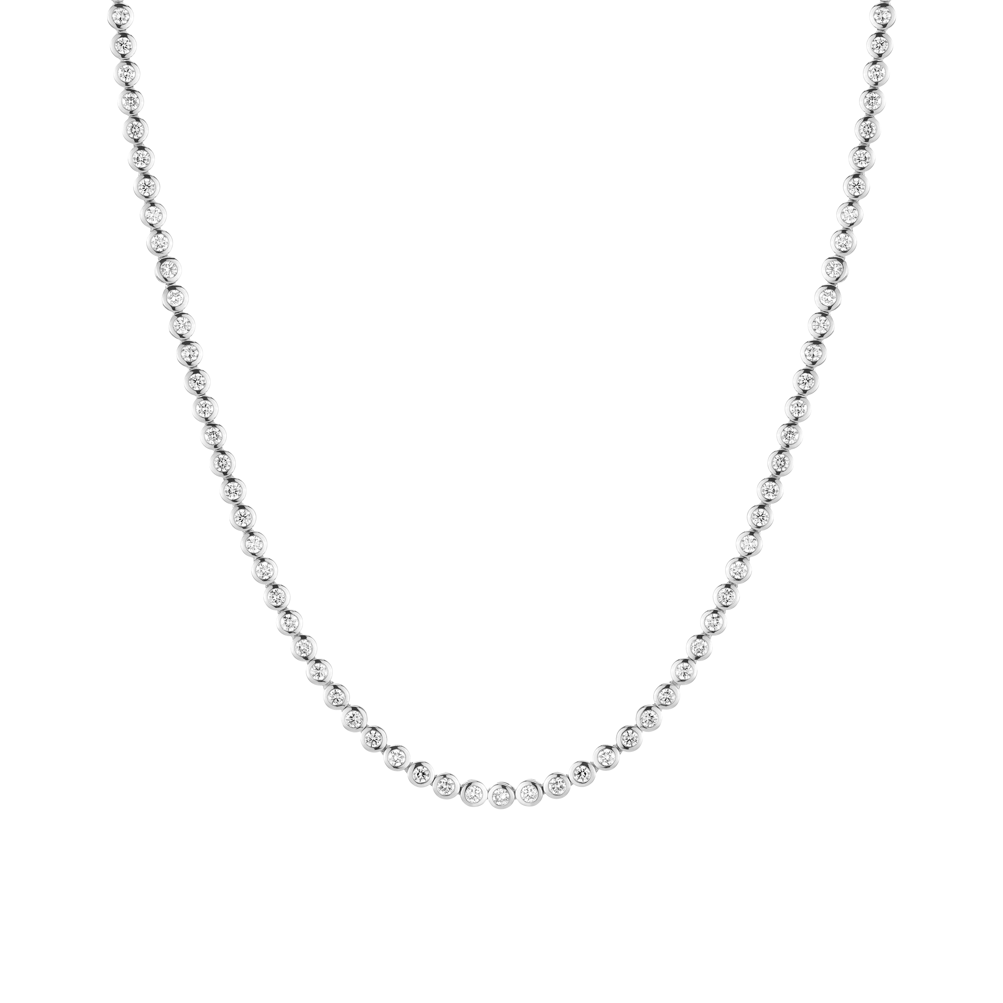 Lab Grown Diamond Bezel Tennis Necklace
