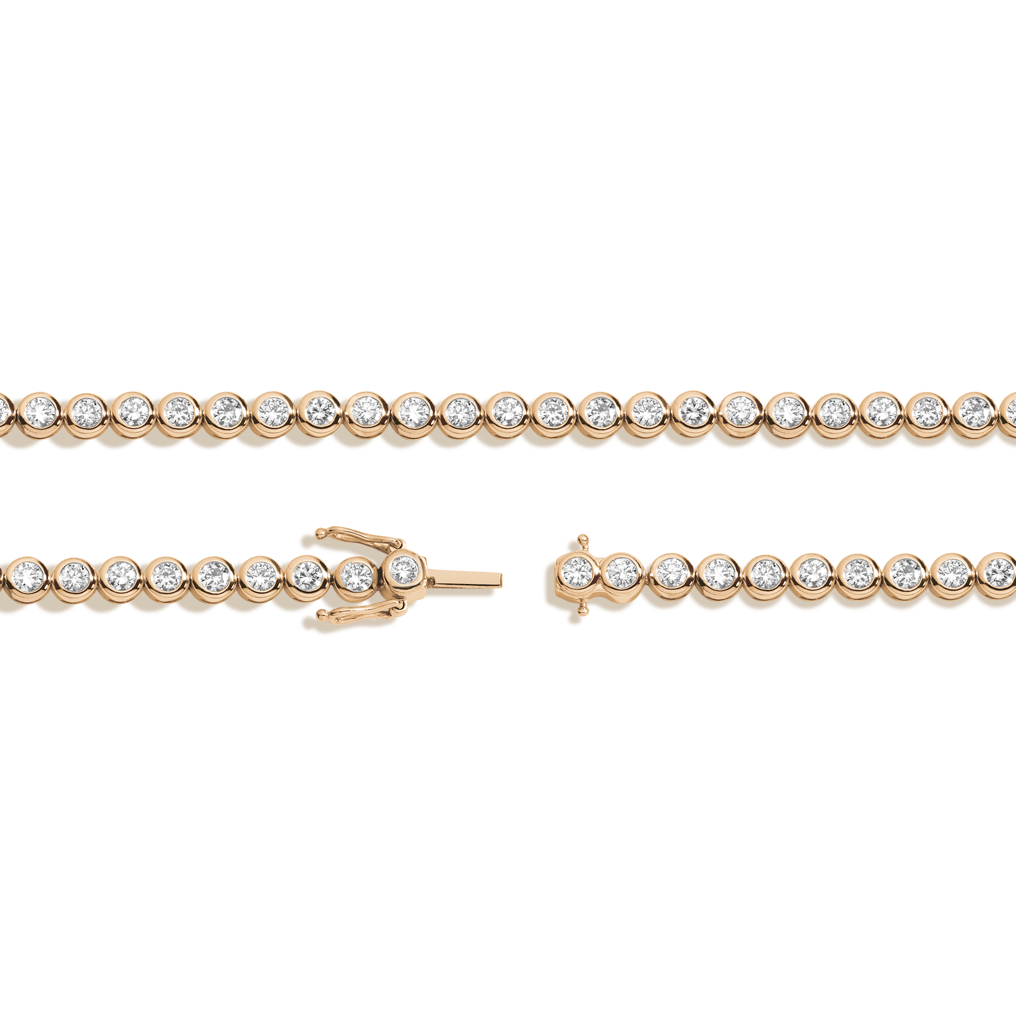 Lab Grown Diamond Bezel Tennis Necklace