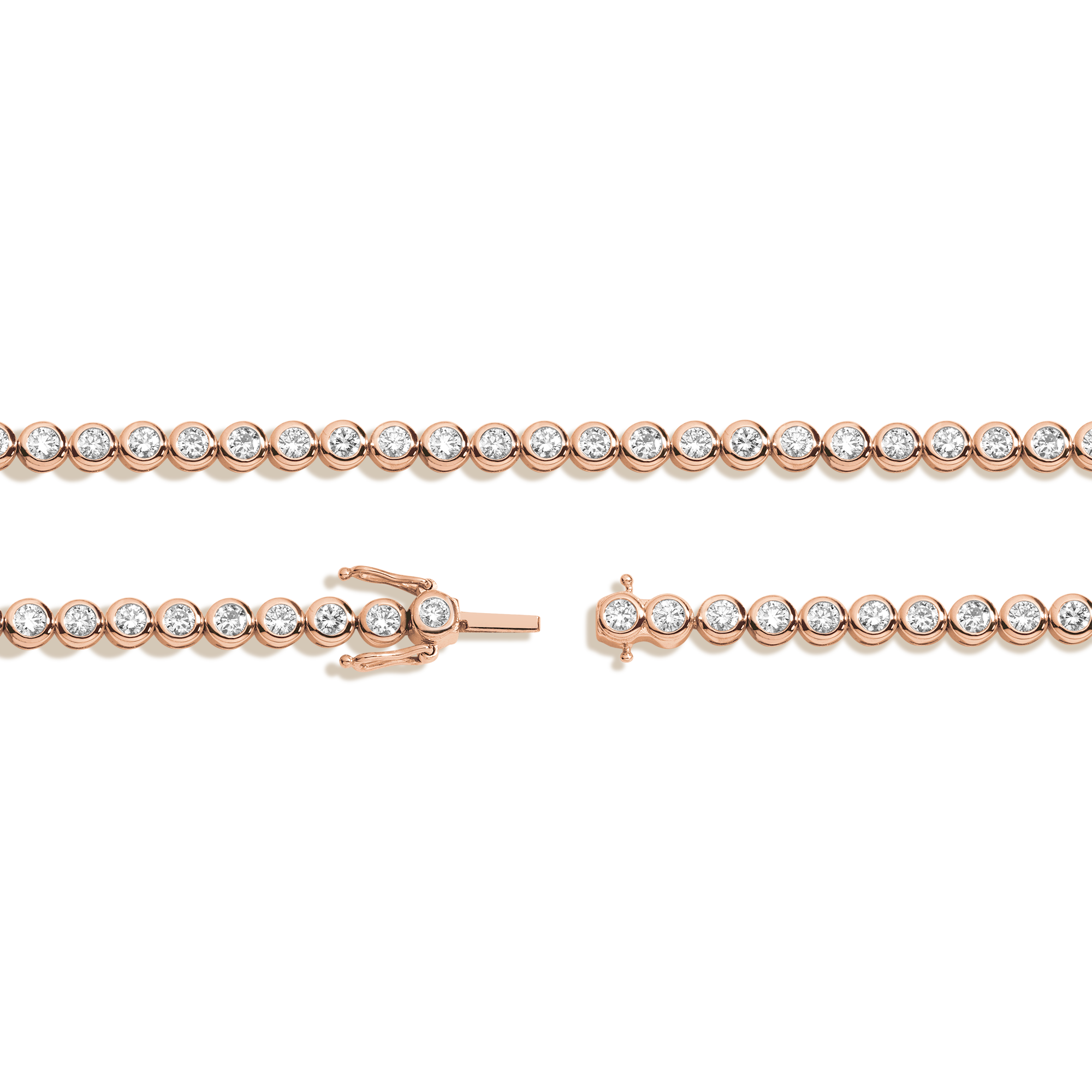 Lab Grown Diamond Bezel Tennis Necklace