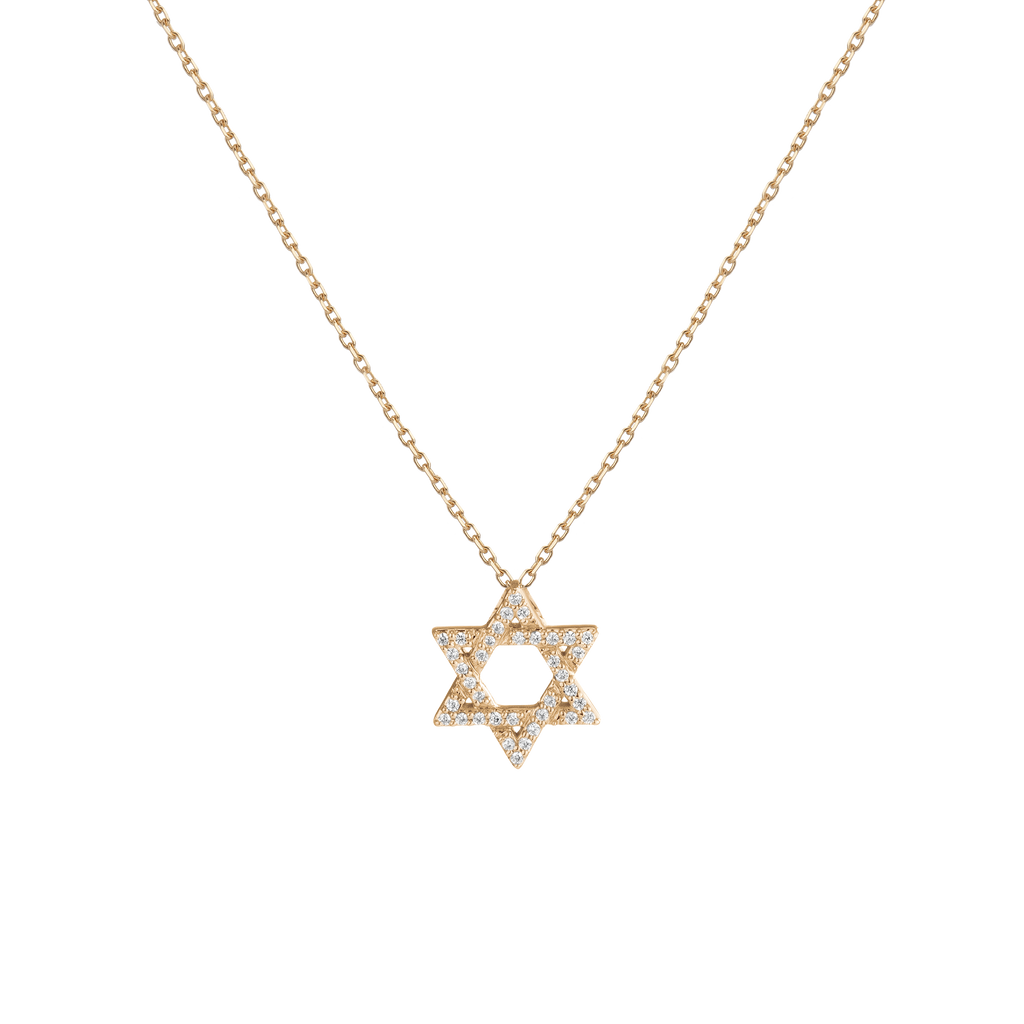 Lab Grown Diamond Star of David Necklace