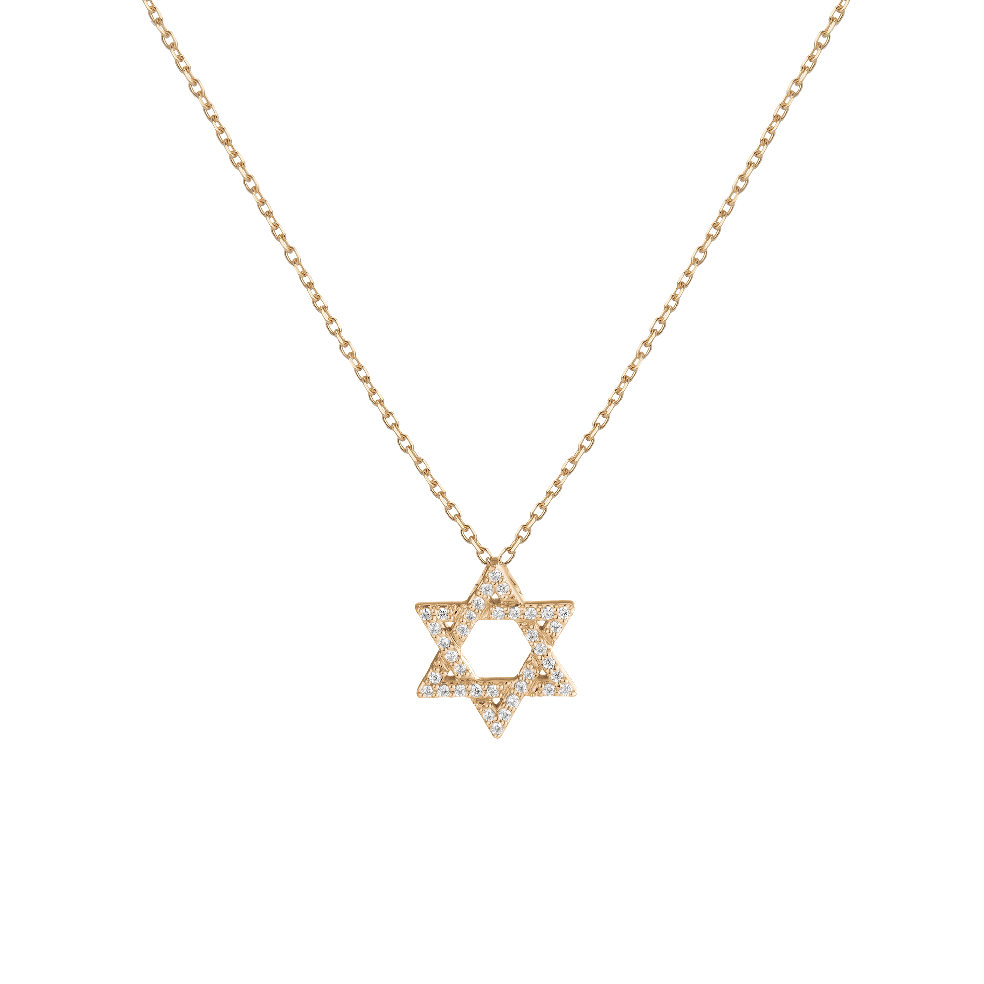 Lab Grown Diamond Star of David Necklace