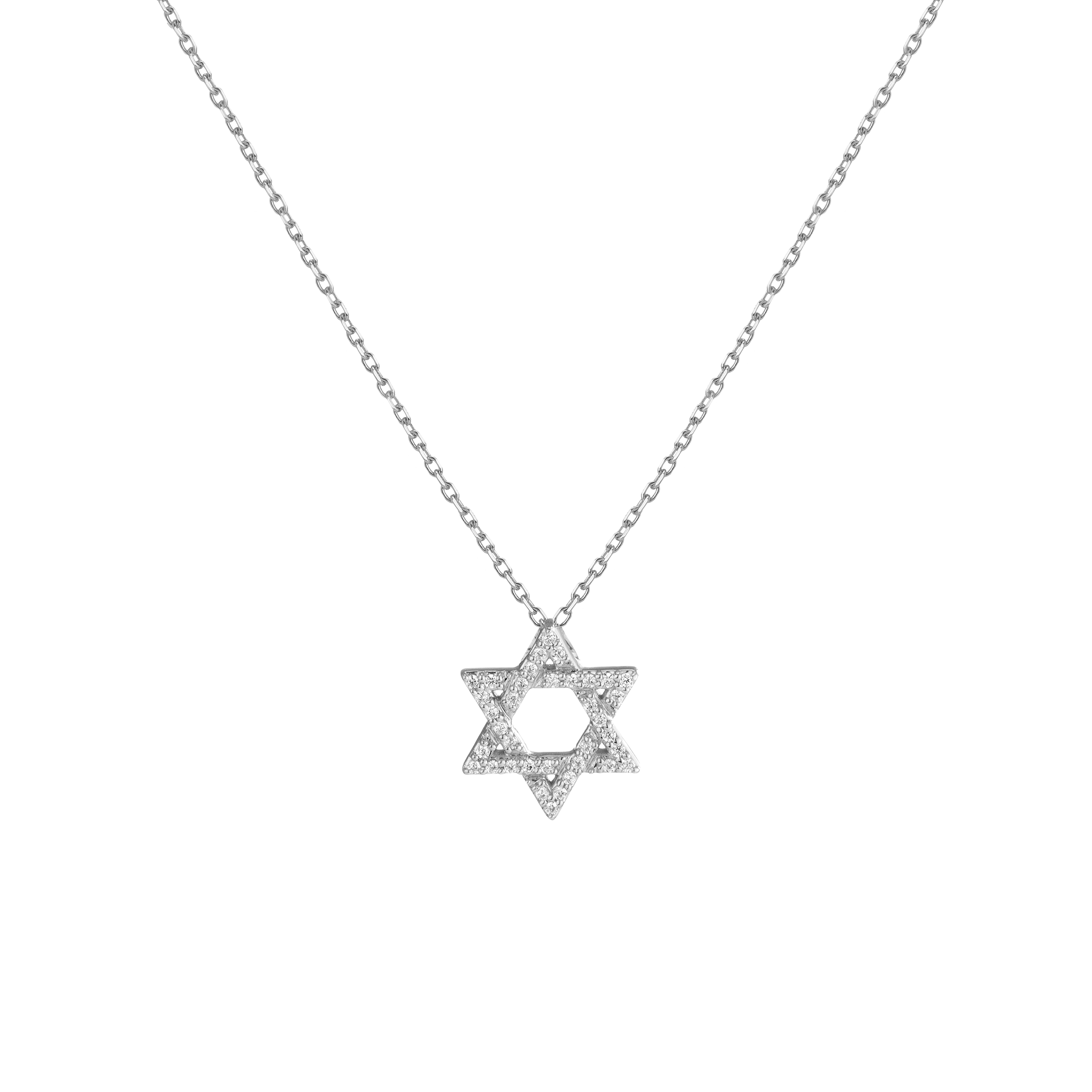 Lab Grown Diamond Star of David Necklace