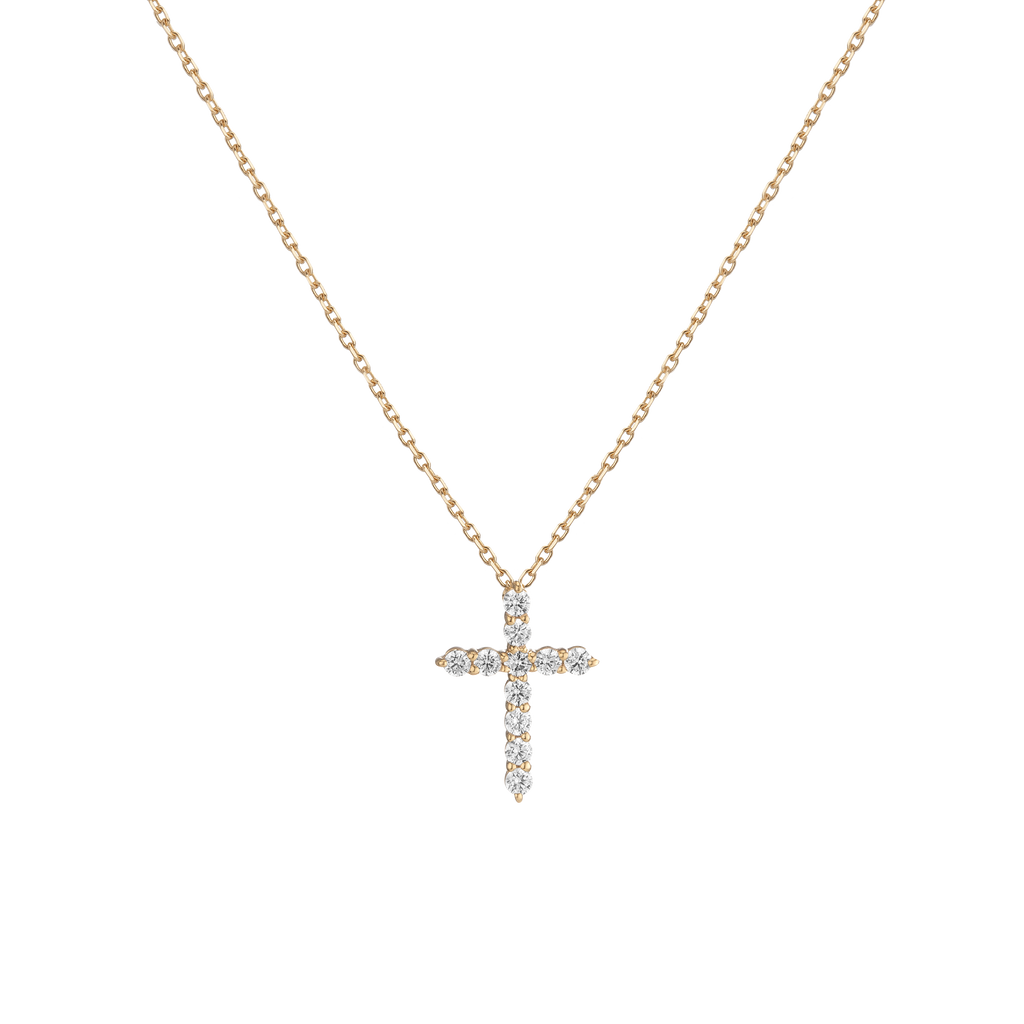 Lab Grown Diamond Cross Necklace