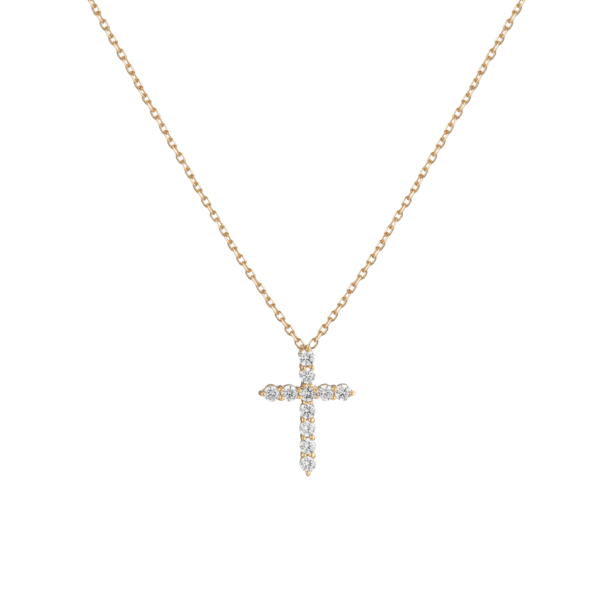 Lab Grown Diamond Cross Necklace