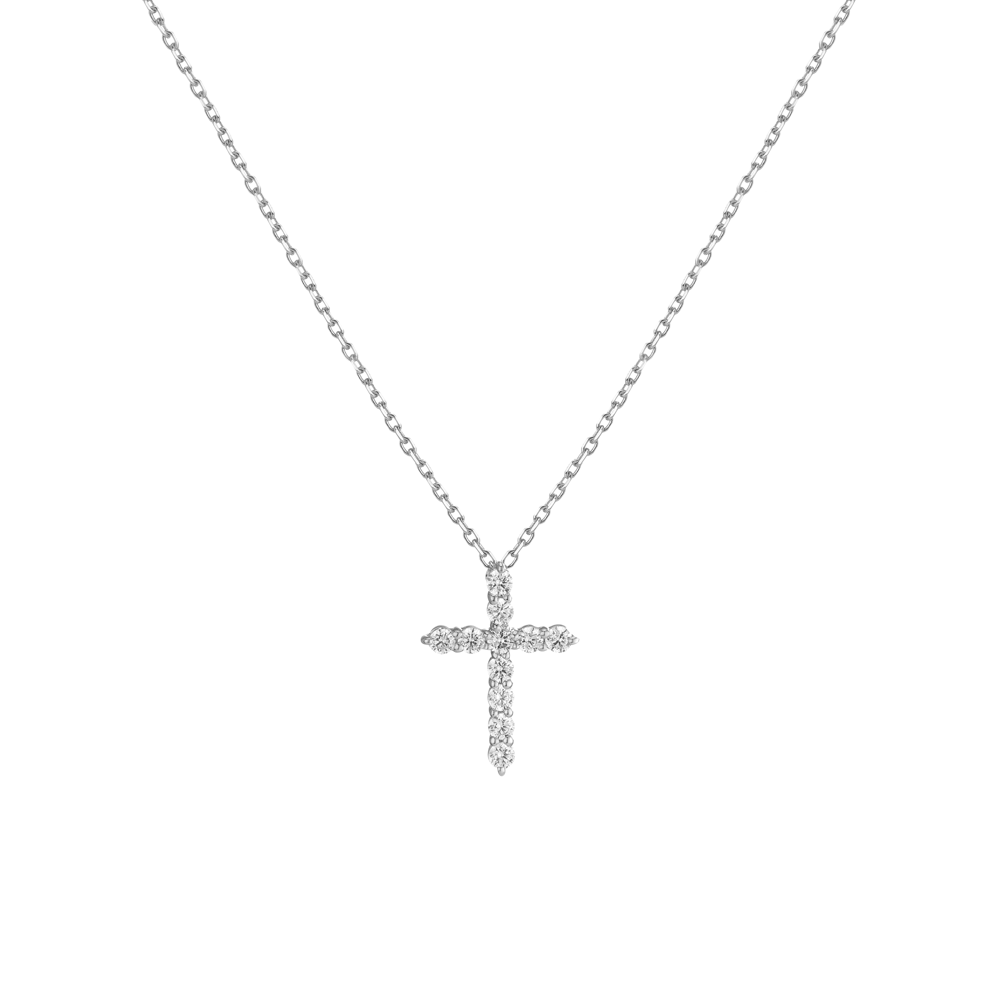 Lab Grown Diamond Cross Necklace