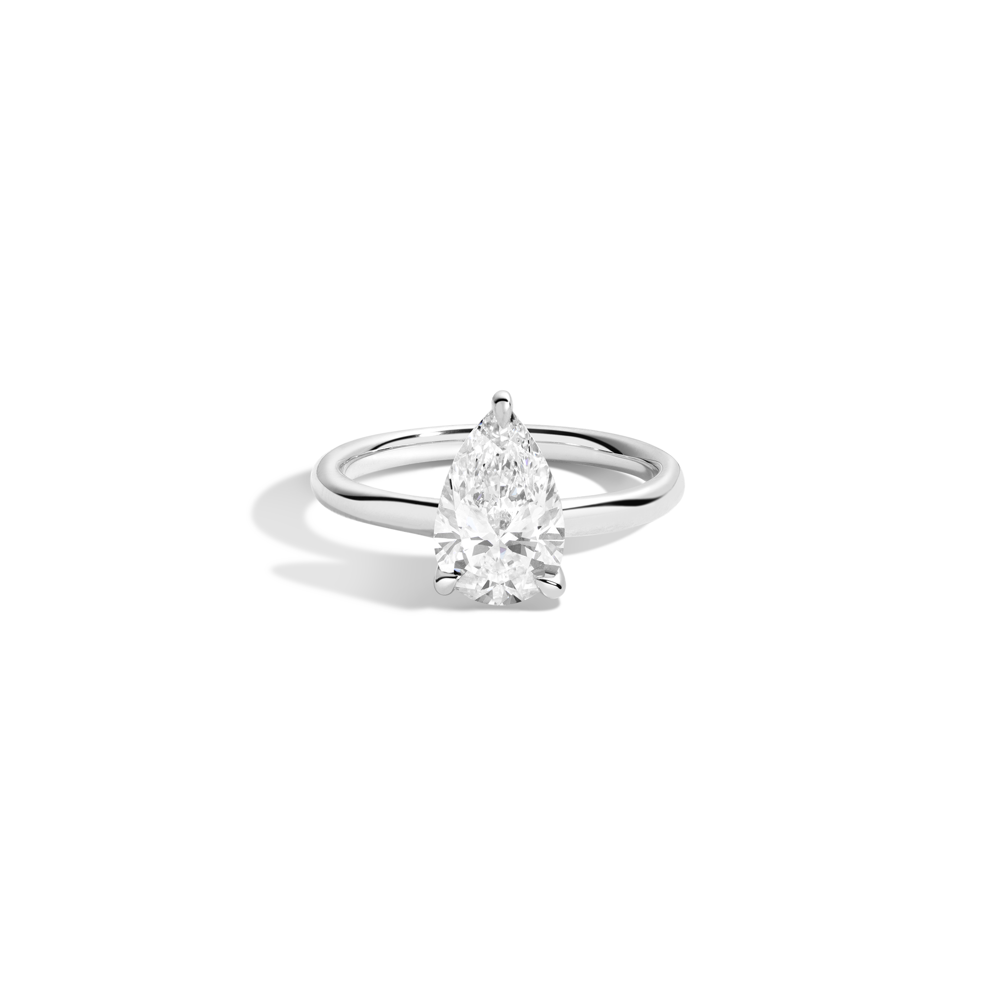 2ct Pear Lab Grown Diamond Solitaire Ring