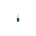 Emerald Cut Tennis Charm Pendant