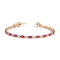 Aurate x Marilyn Monroe: Lab Grown Red Marquise Tennis Bracelet