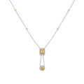 Lab Grown Canary Edwardian Lariat Necklace