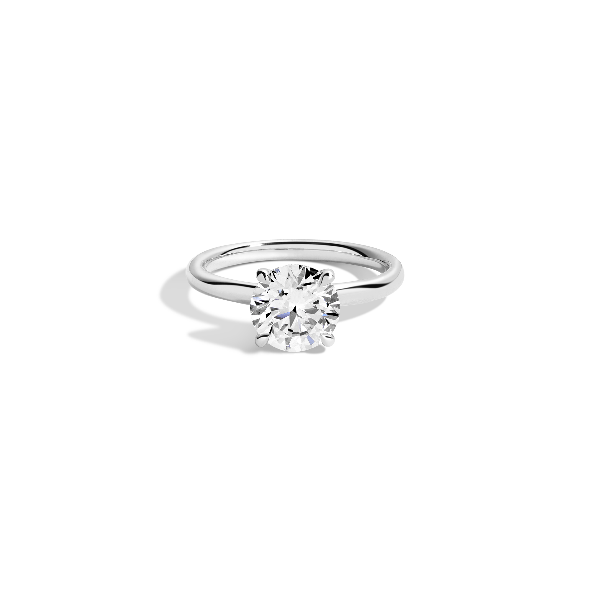 2ct Round Lab Grown Diamond Solitaire Ring