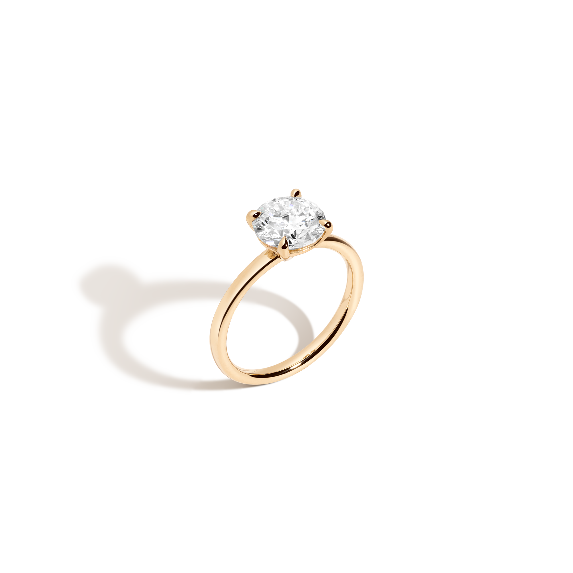 2ct Round Lab Grown Diamond Solitaire Ring