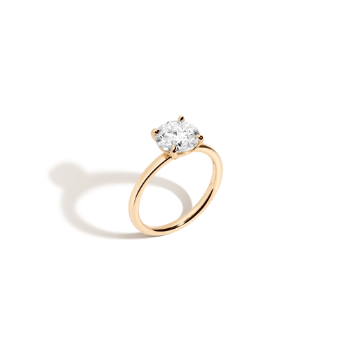 2ct Round Lab Grown Diamond Solitaire Ring