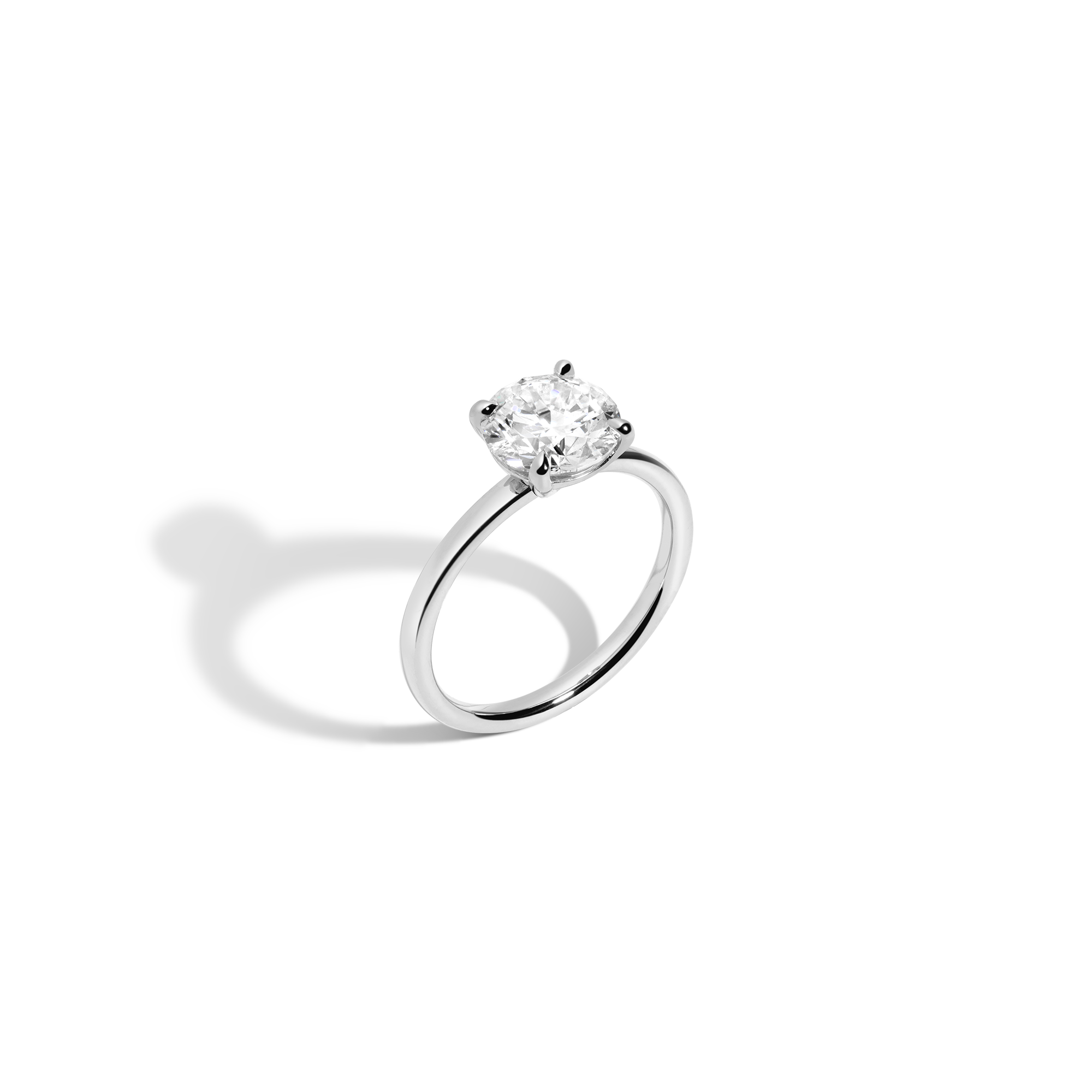 2ct Round Lab Grown Diamond Solitaire Ring