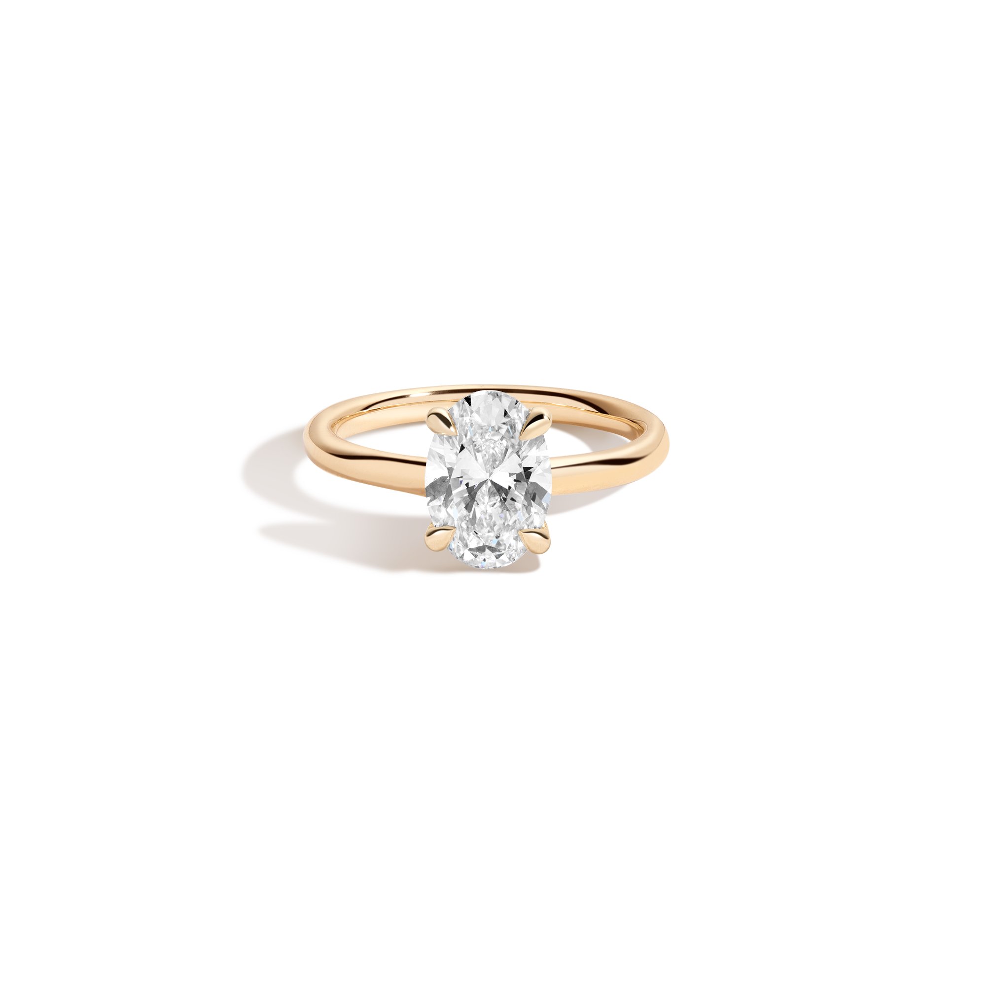 2ct Oval Lab Grown Diamond Solitaire Ring