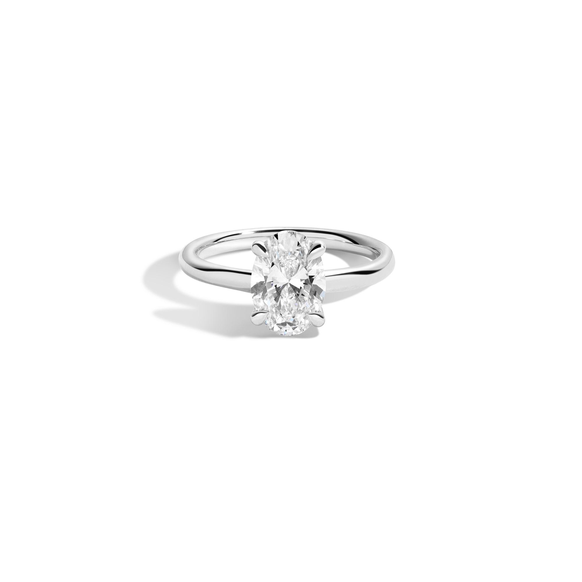 2ct Oval Lab Grown Diamond Solitaire Ring