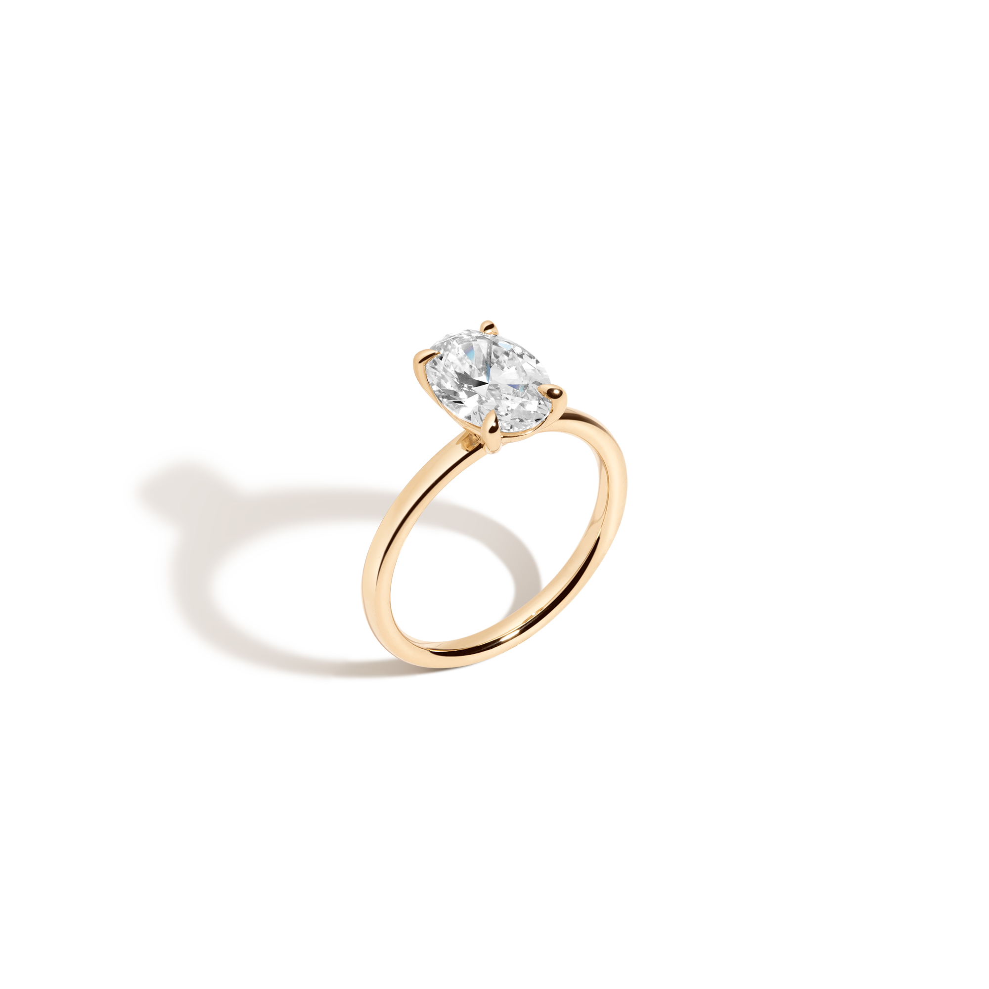 2ct Oval Lab Grown Diamond Solitaire Ring