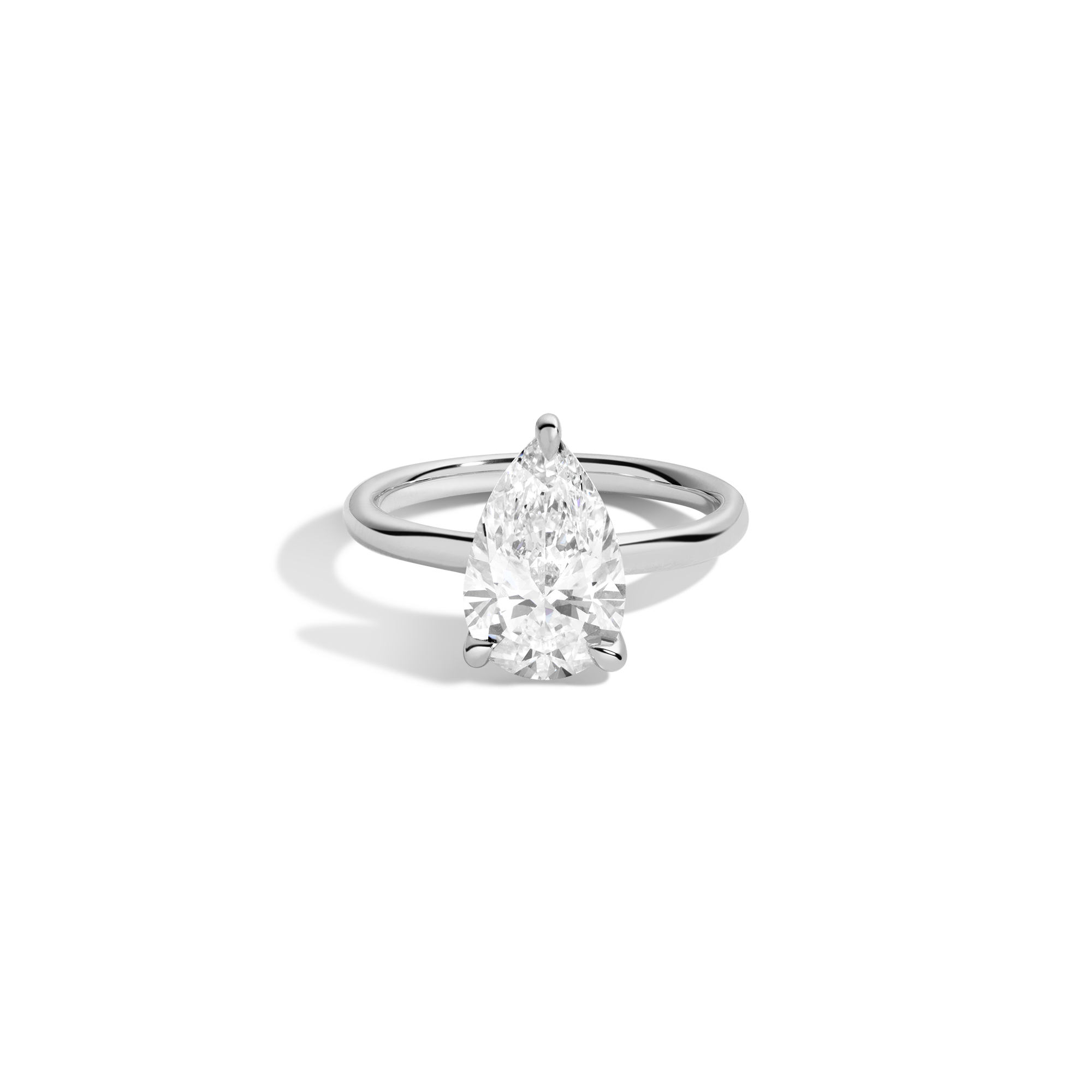 3ct Pear Lab Grown Diamond Solitaire Ring