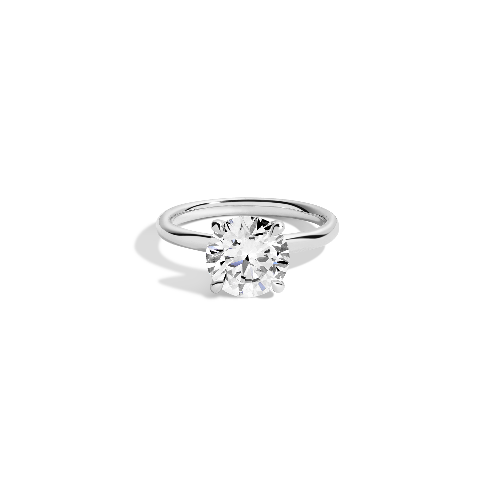 3ct Round Lab Grown Diamond Solitaire Ring