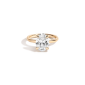 3ct Oval Lab Grown Diamond Solitaire Ring