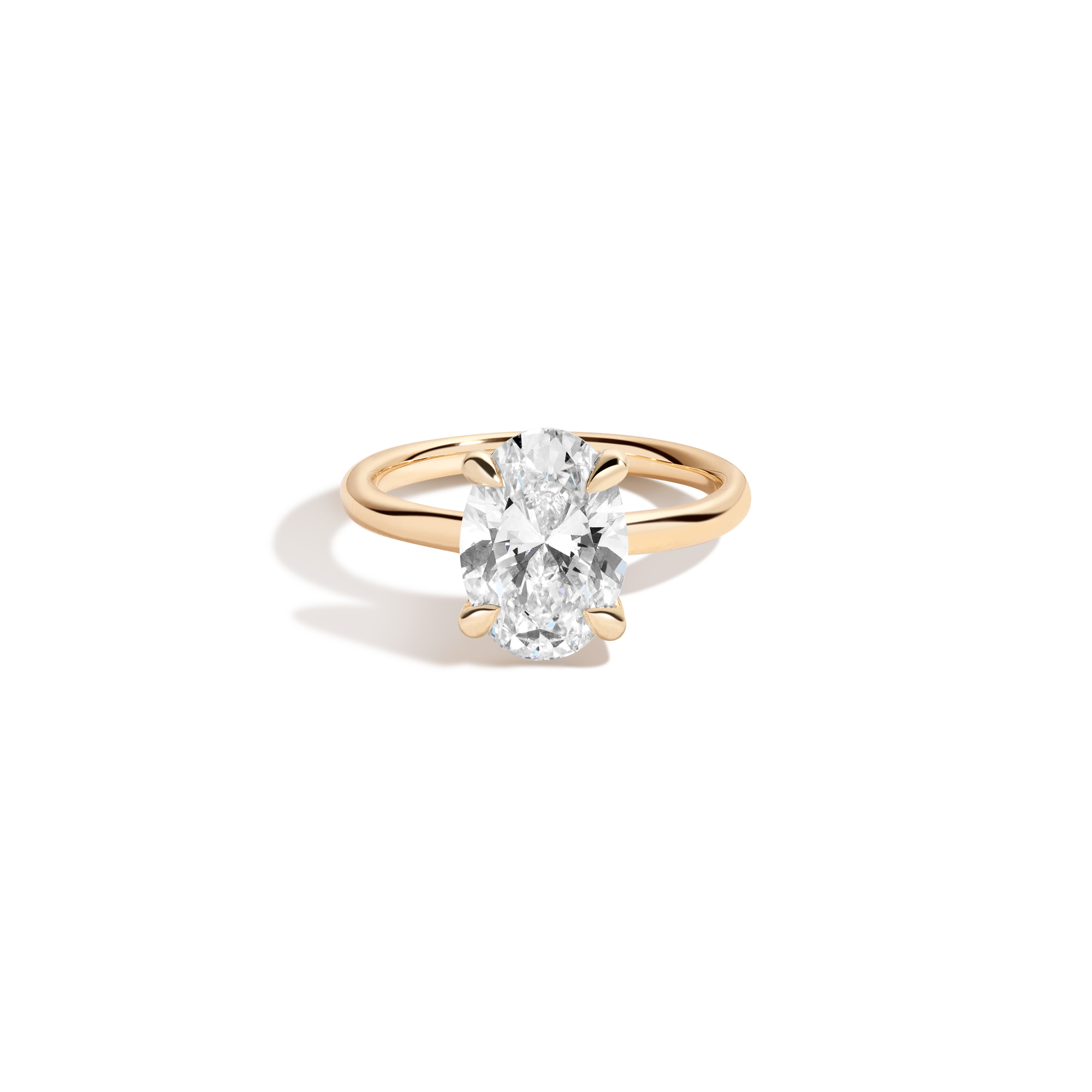 3ct Oval Lab Grown Diamond Solitaire Ring