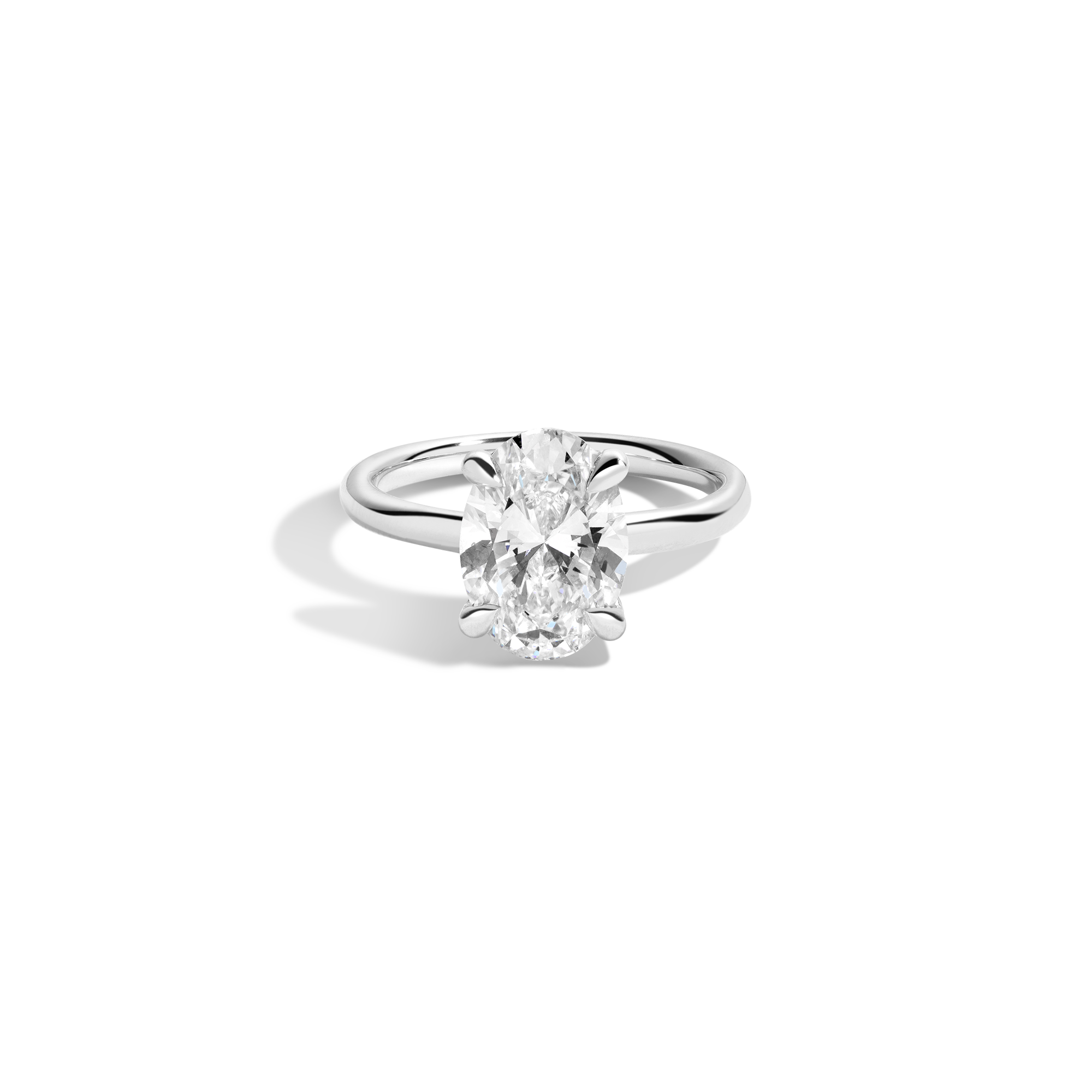 3ct Oval Lab Grown Diamond Solitaire Ring