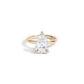 4ct Pear Lab Grown Diamond Solitaire Ring