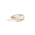 3ct Pear Lab Grown Diamond Floating Ring
