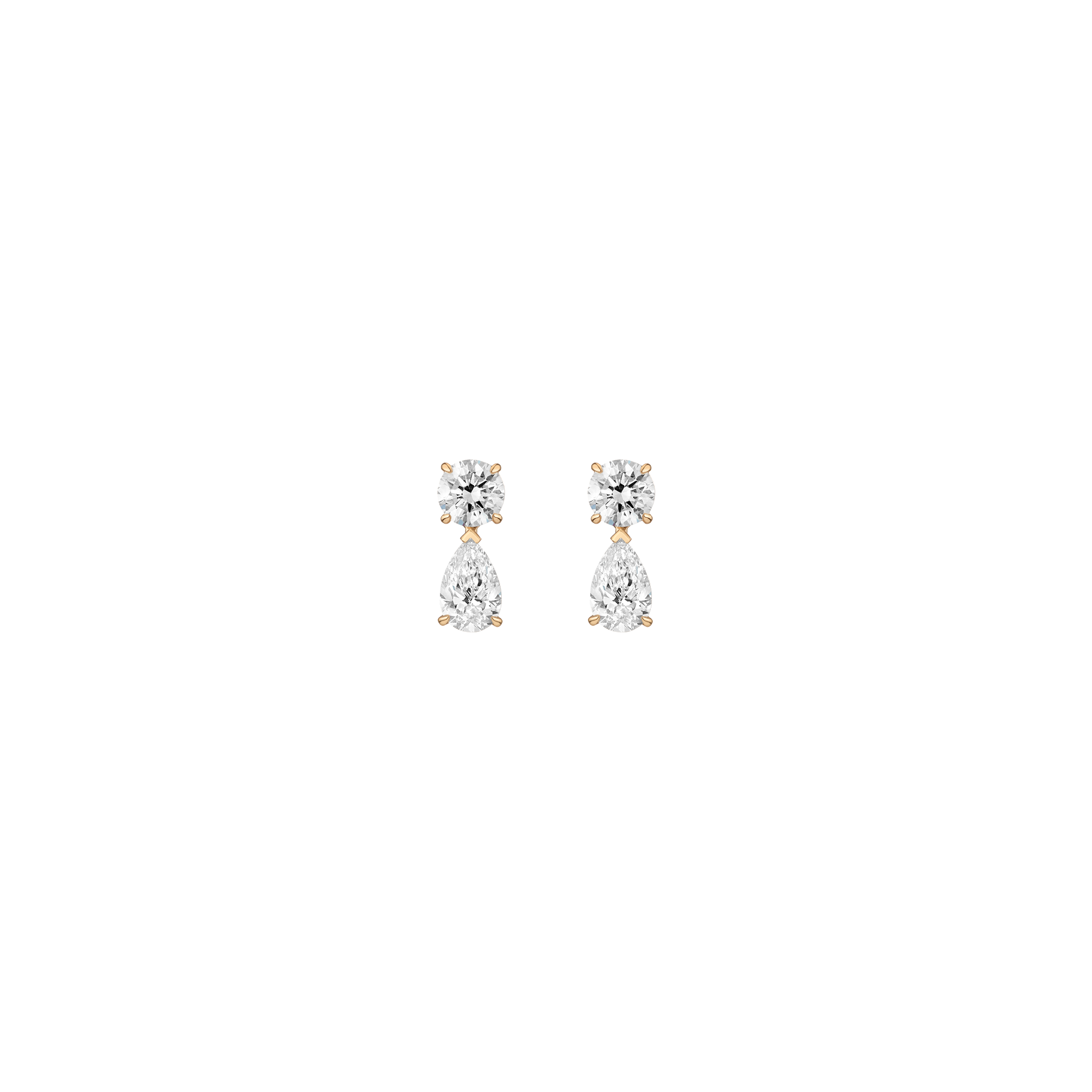 Lab Grown Diamond Pear Drop Earrings