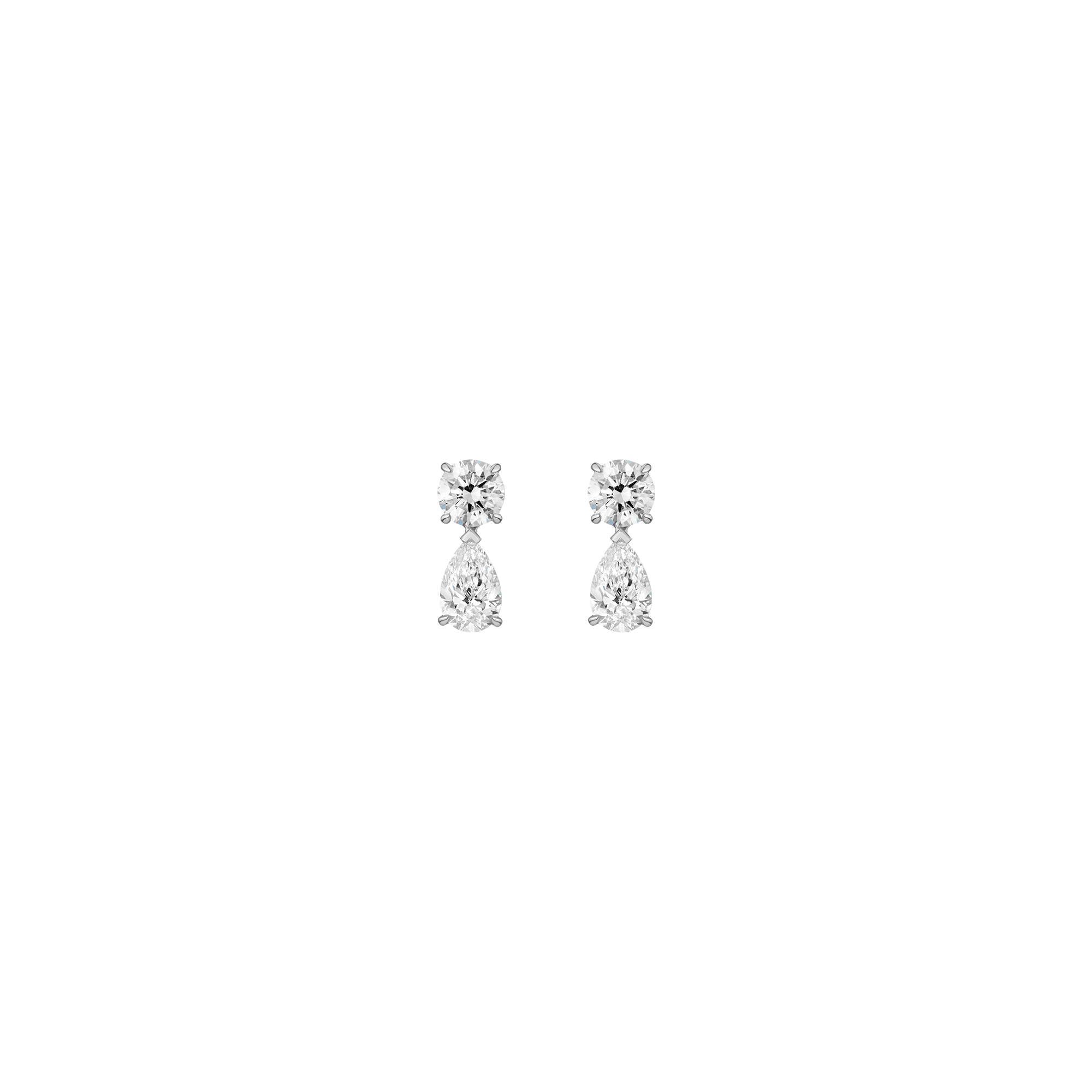 Lab Grown Diamond Pear Drop Earrings