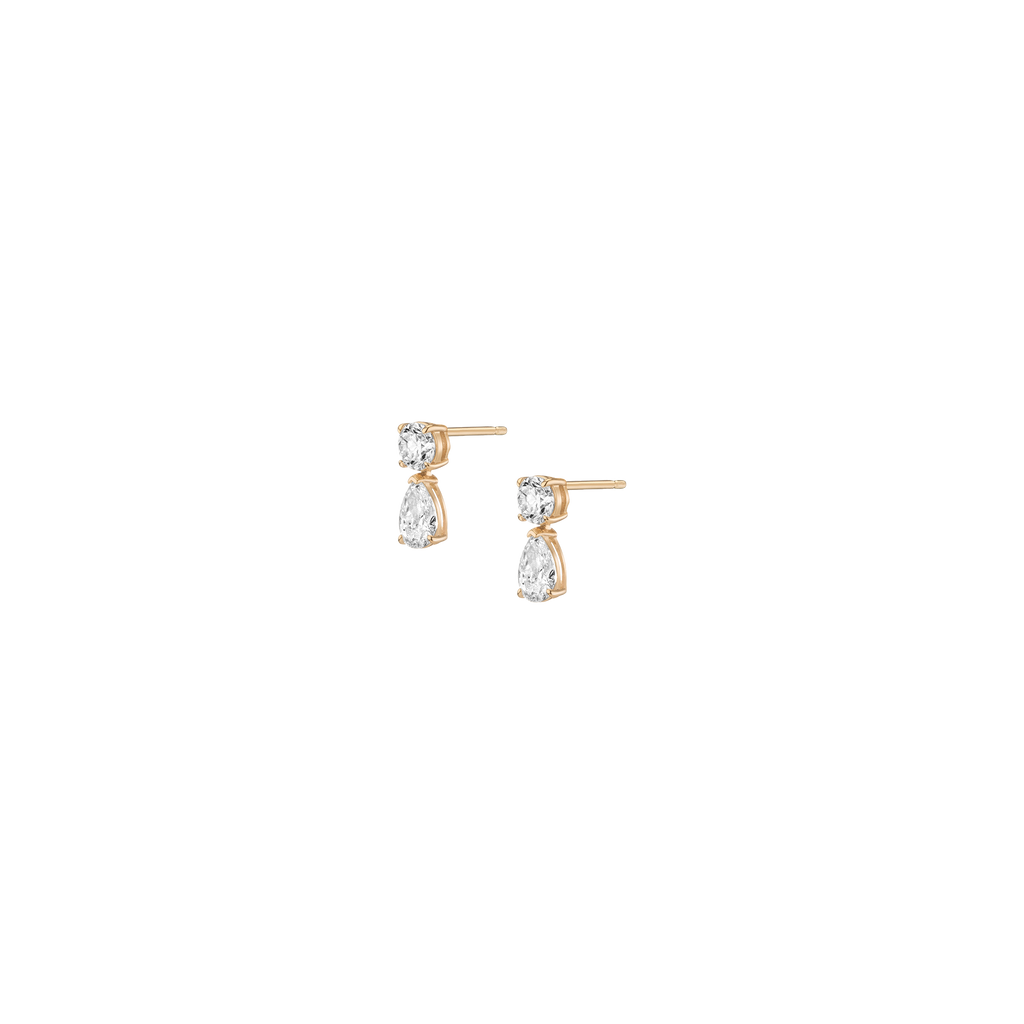 Lab Grown Diamond Pear Drop Earrings