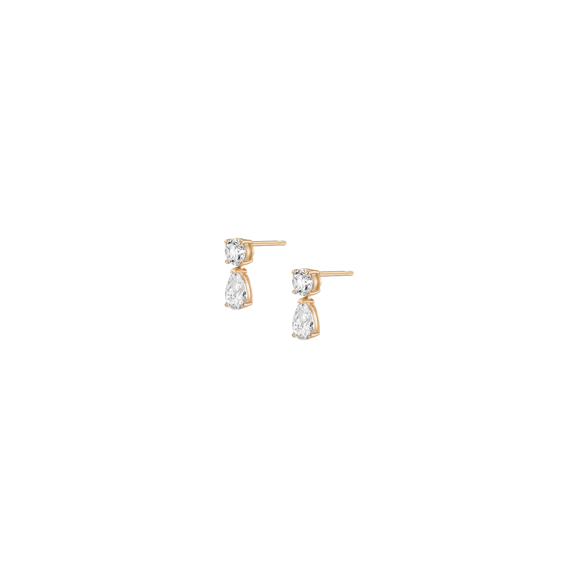 Lab Grown Diamond Pear Drop Earrings