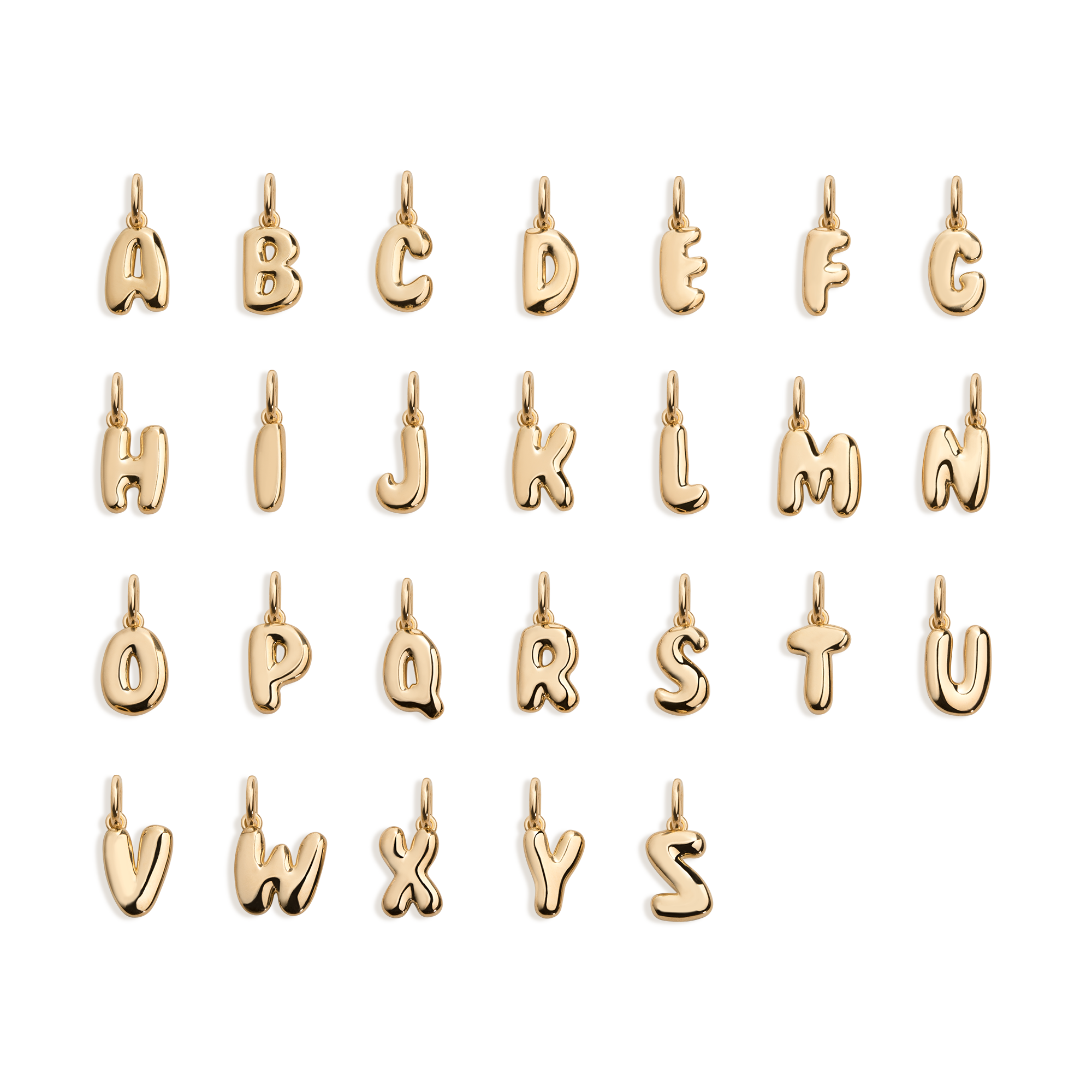 Bold Bubble Letter Pendant