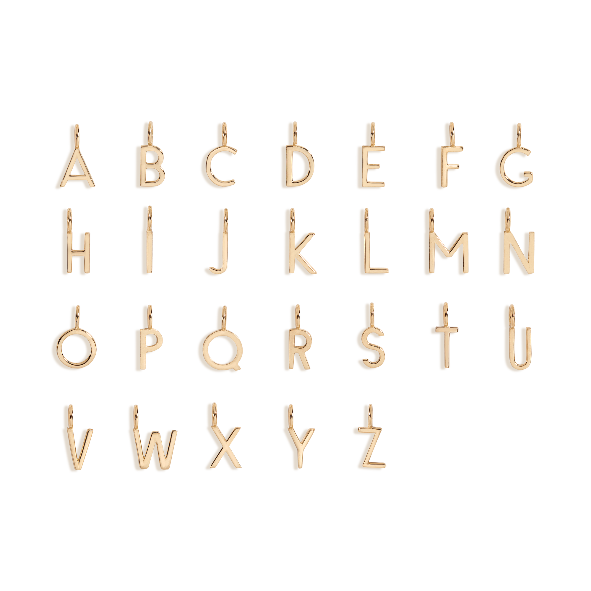Classic Gold Letter Pendant