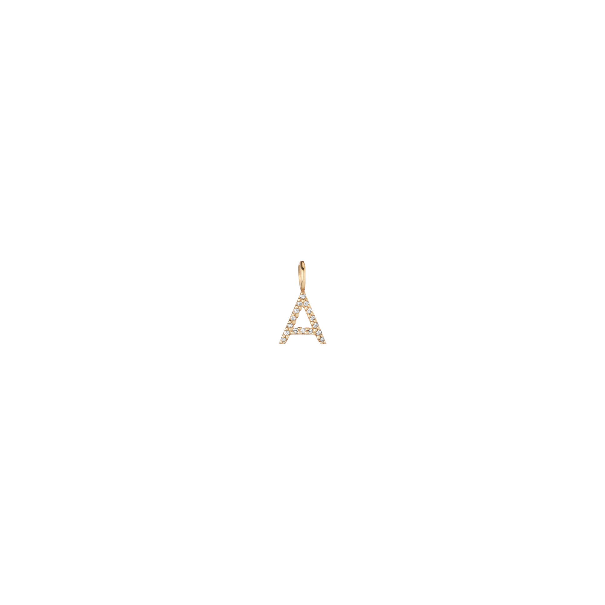 Lab Grown Diamond Classic Letter Pendant