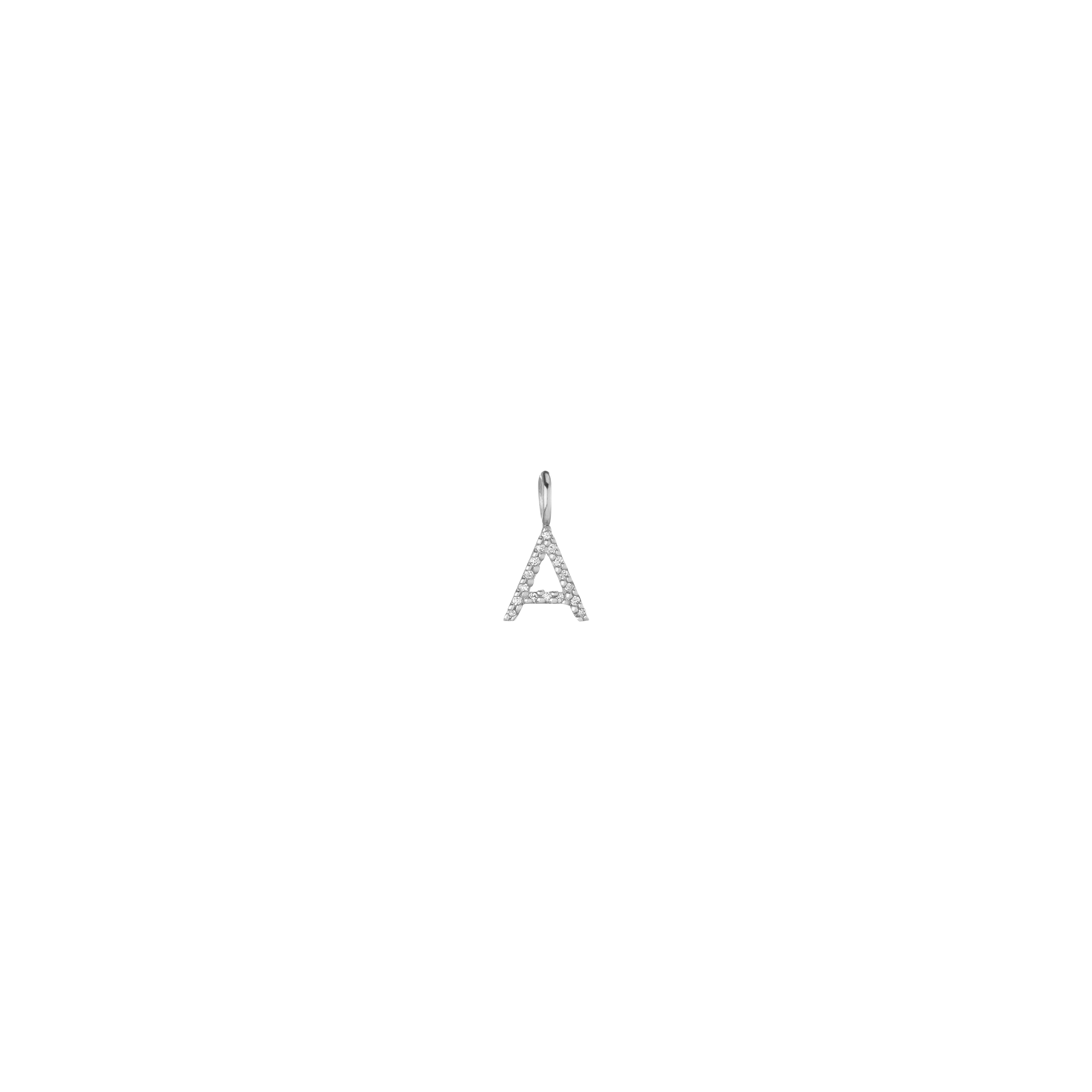 Lab Grown Diamond Classic Letter Pendant