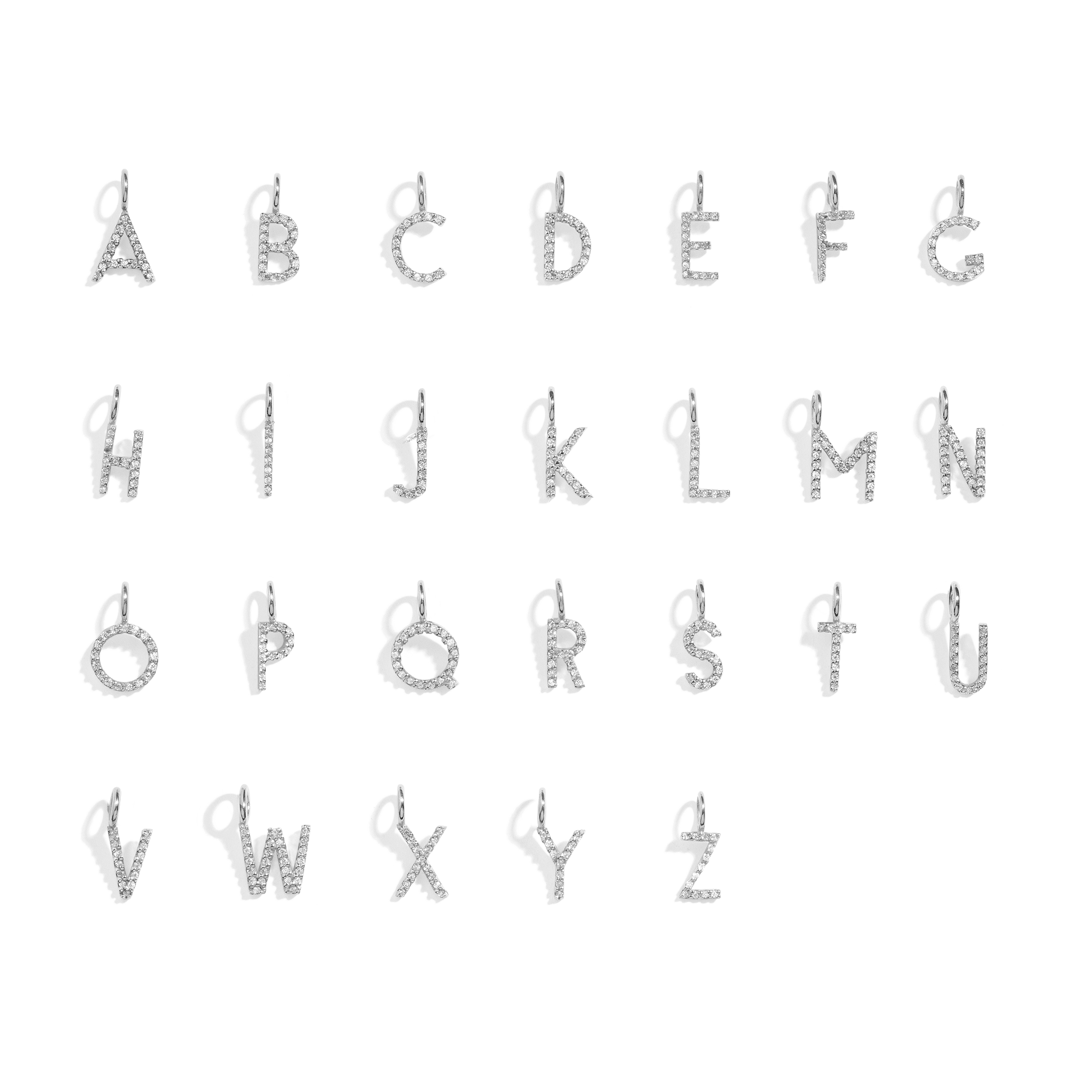 Lab Grown Diamond Classic Letter Pendant