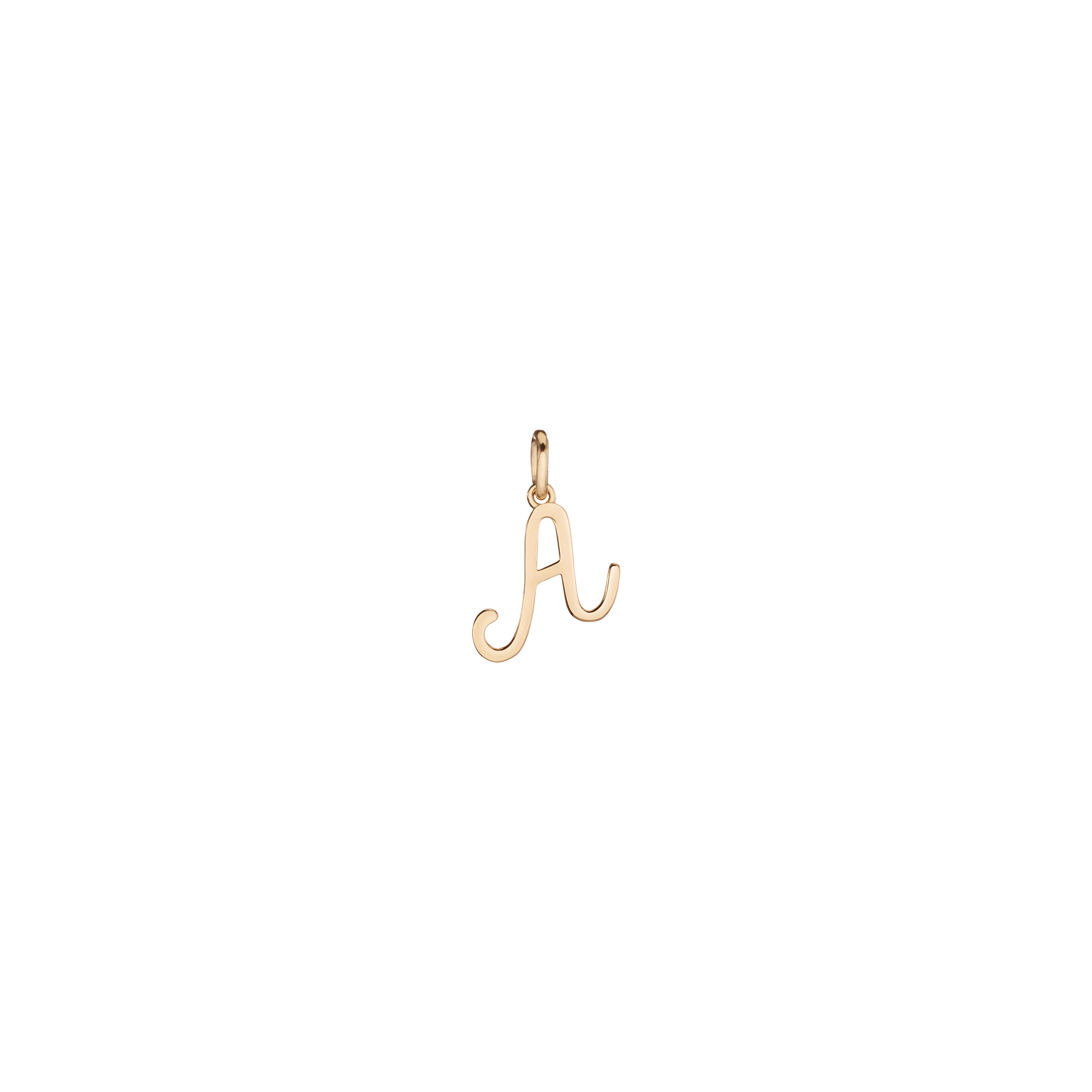 Script Gold Letter Pendant