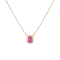 Lab Grown Pink Sapphire Heirloom Necklace