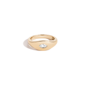 Chunky Lab Grown White Sapphire Marquise Ring