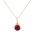 The Oma Lab Grown Red Ruby Necklace