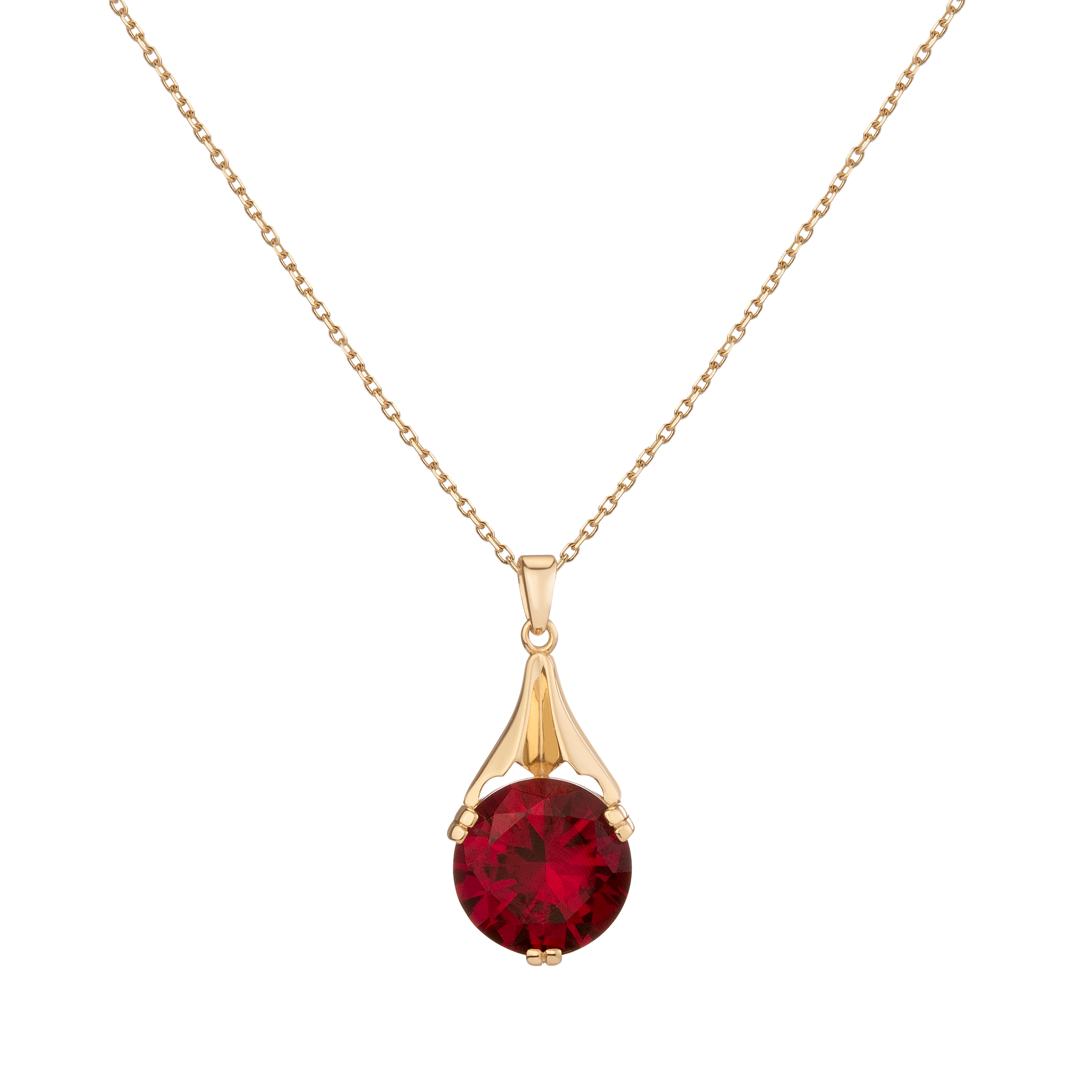 The Oma Lab Grown Red Ruby Necklace