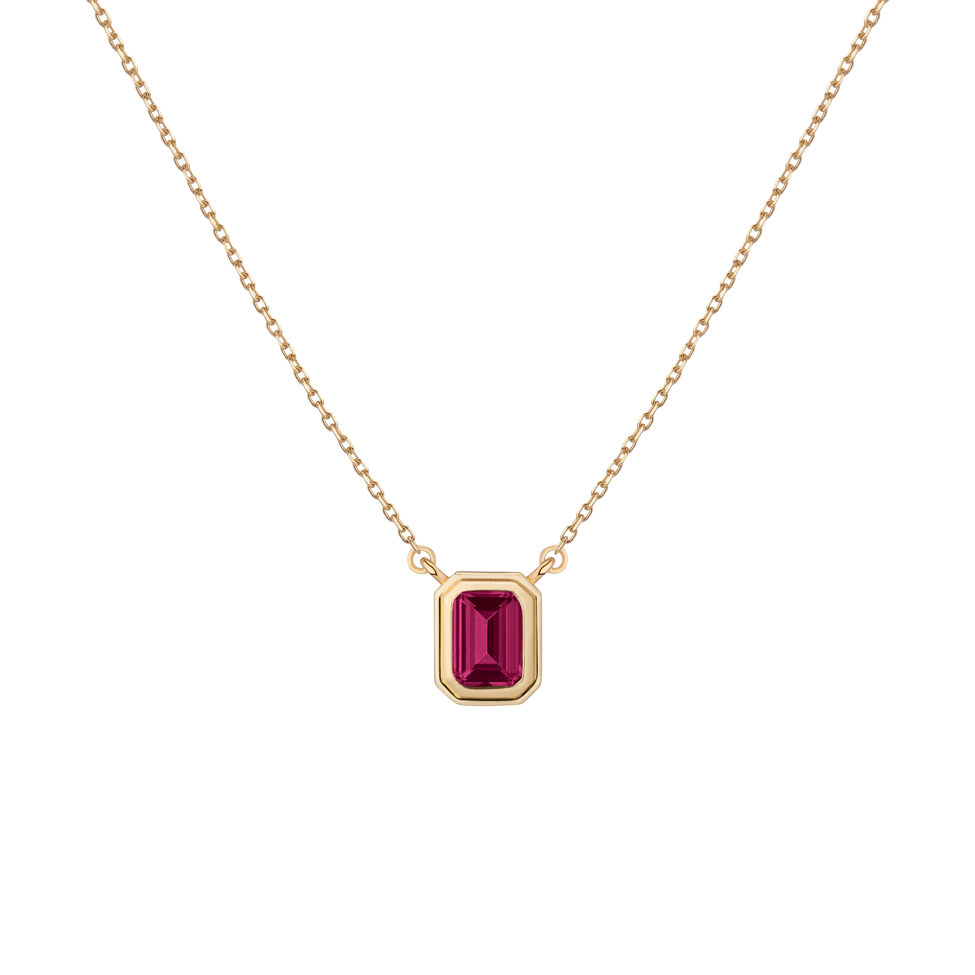 Lab Grown Red Ruby Heirloom Necklace