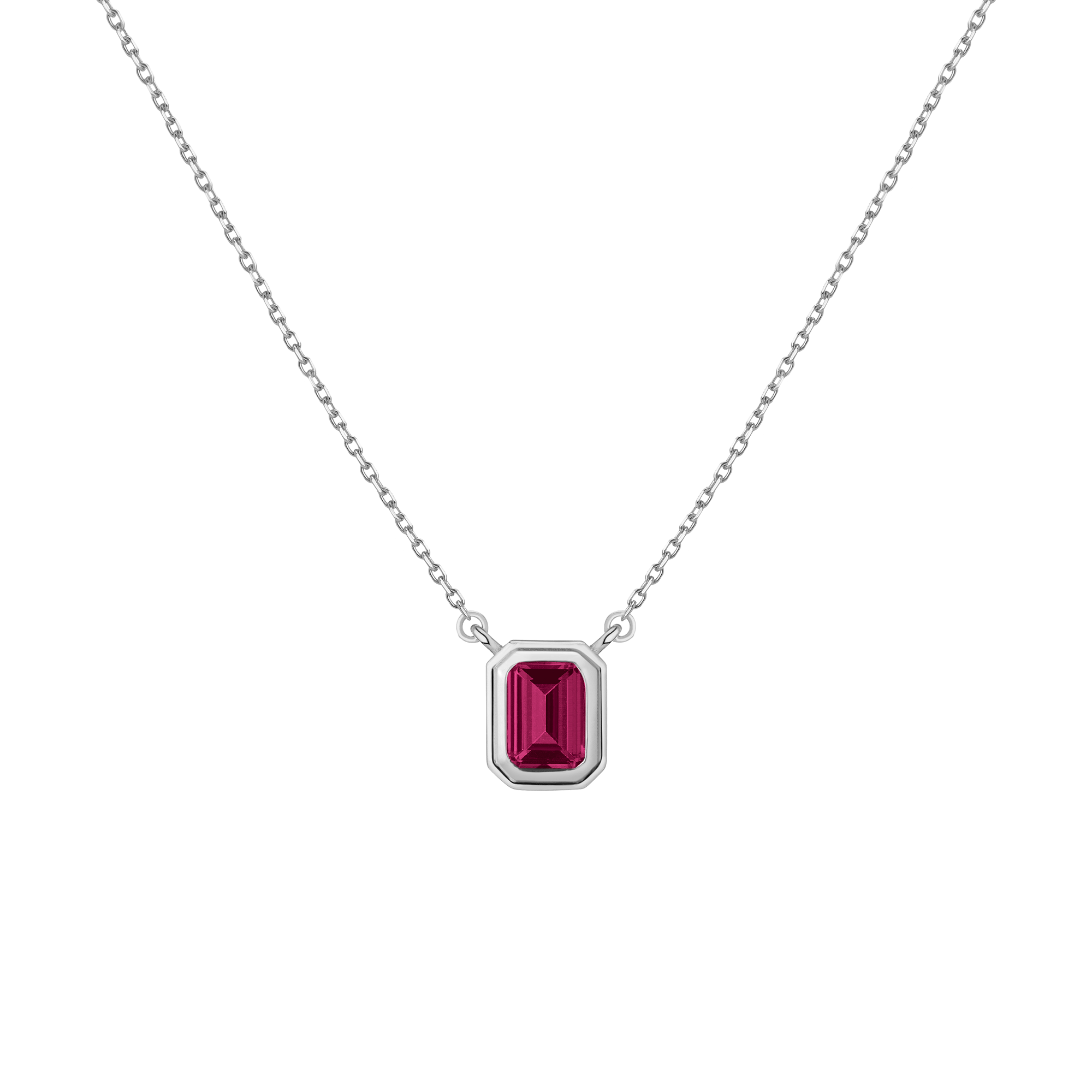 Lab Grown Red Ruby Heirloom Necklace
