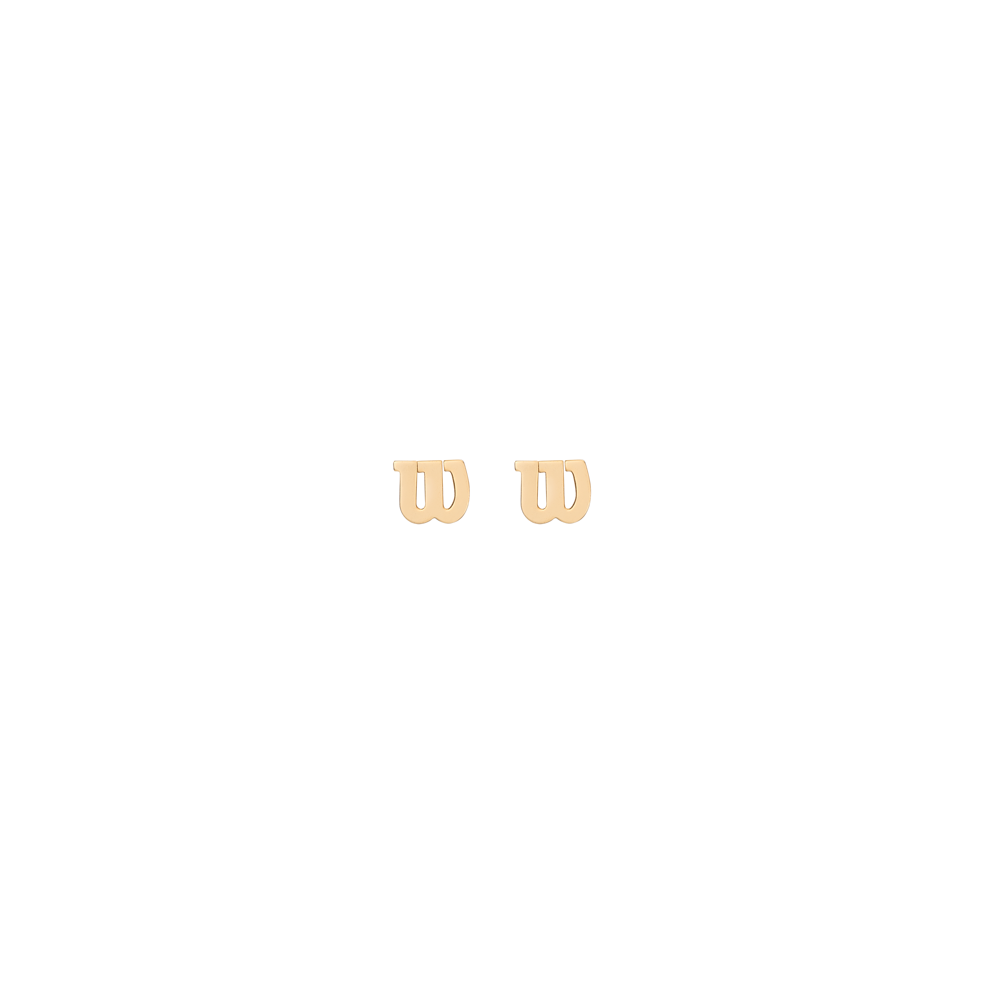 Aurate x Wilson: W Stud Earrings