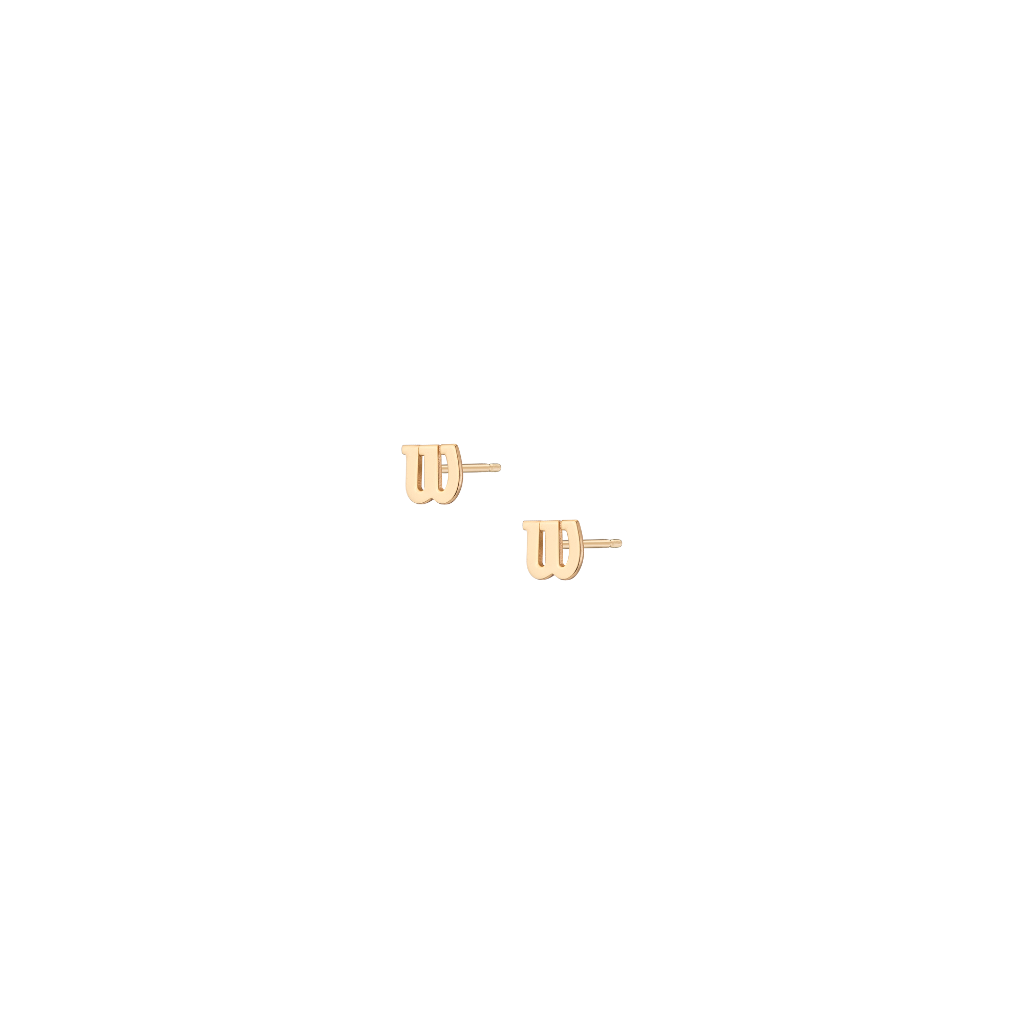 Aurate x Wilson: W Stud Earrings