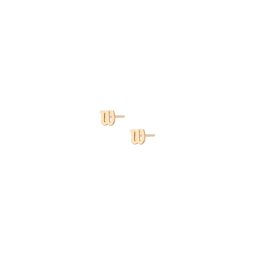 Aurate x Wilson: W Stud Earrings