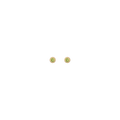 Aurate x Wilson: Peridot Bezel Stud Earrings Vermeil Yellow Gold Pair Single Butterflyback Flatback First